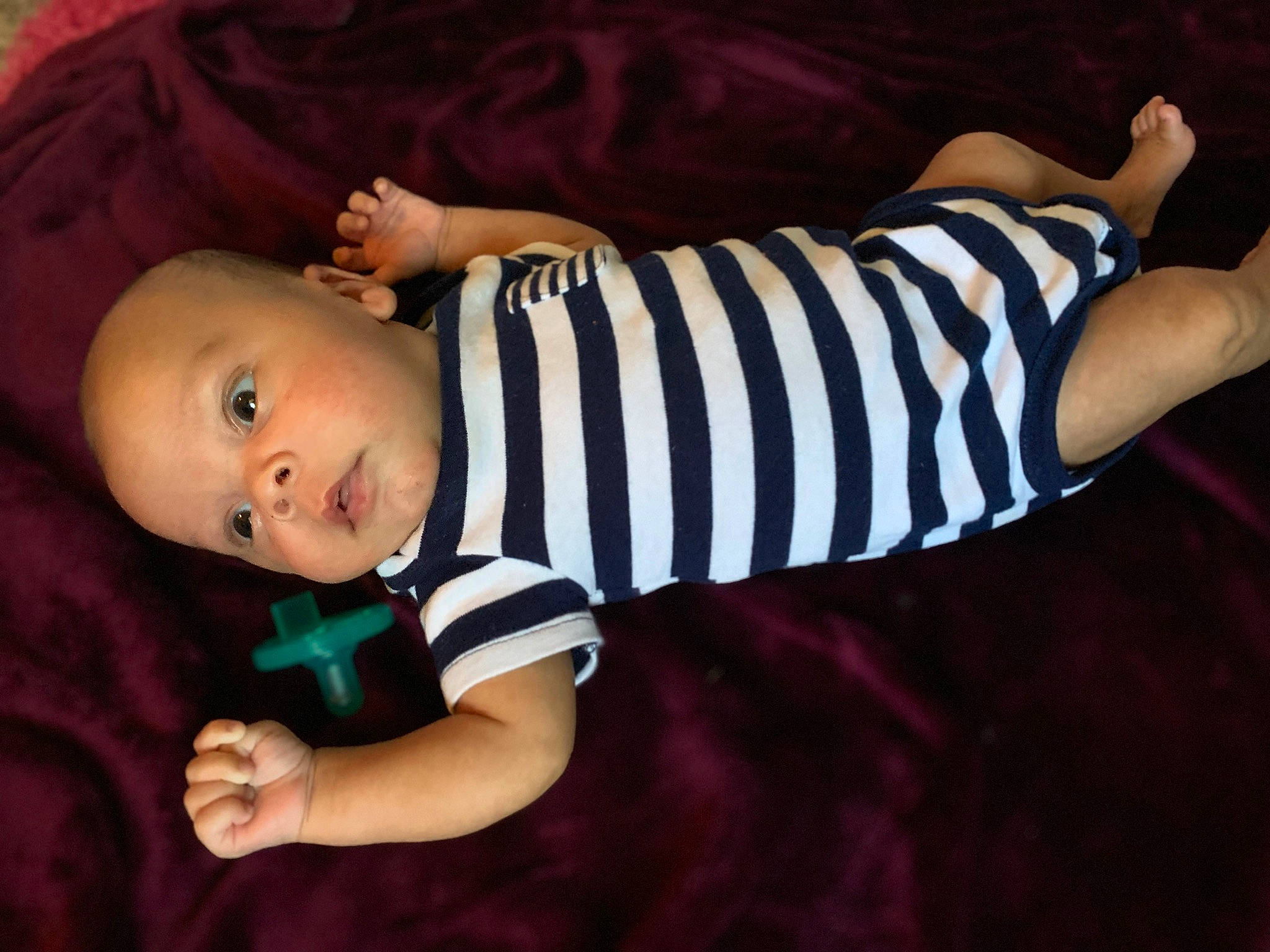 Kylan joined the competition — help win amazing prizes! baby, baby_products, baby_toddler_clothing, cheek, child, comfort, elbow, finger, flash_photography, grass, hand, headgear, linens, mammal, pattern, person, sleeve, sock, t_shirt, toddler