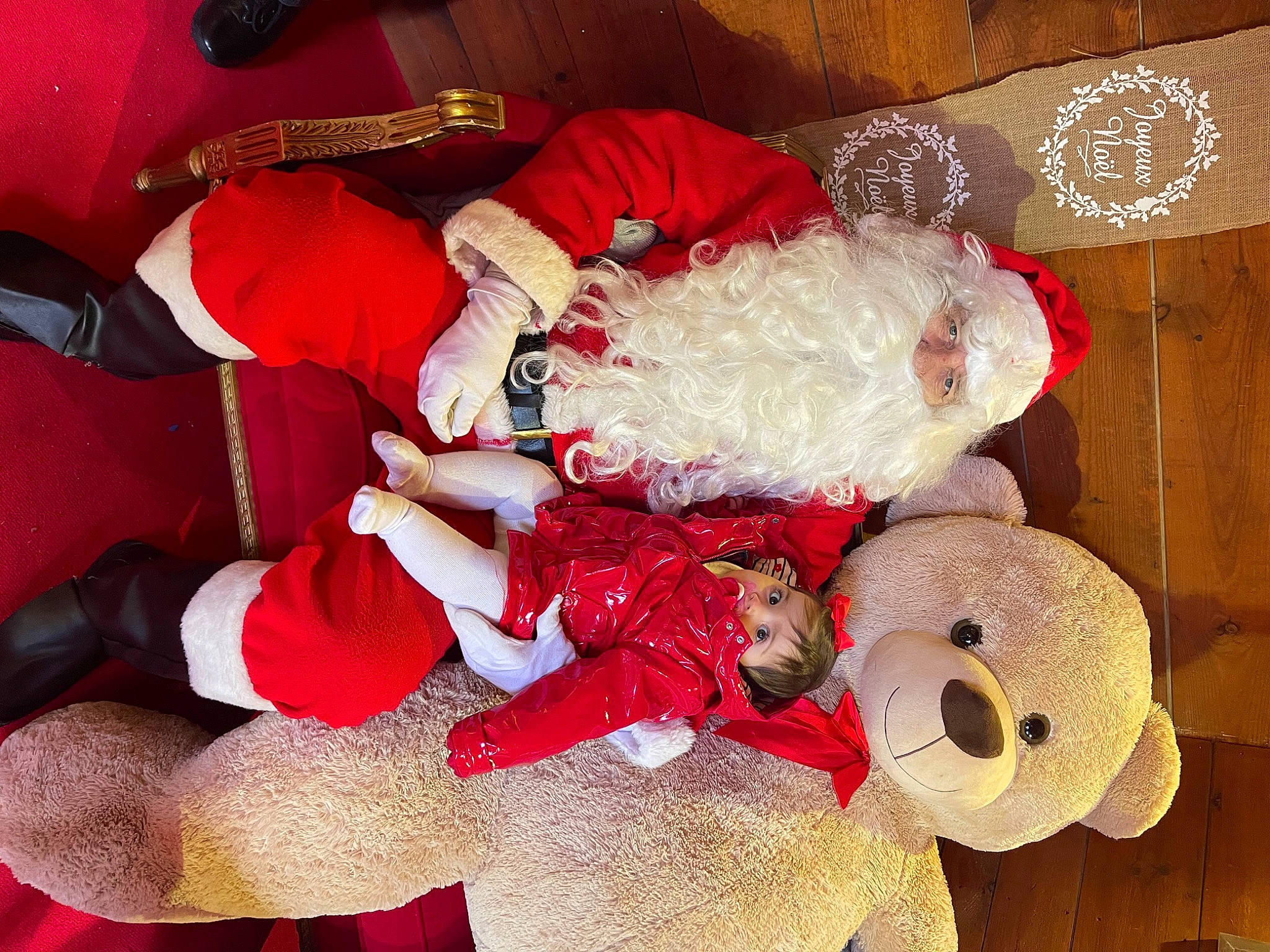 Melek participe au concours pour gagner de l'argent avec cette photo : carmine, christmas, christmas_decoration, christmas_eve, christmas_ornament, event, fawn, fictional_character, fur, holiday, holiday_ornament, human_body, interior_design, lap, ornament, person, red, santa_claus, toy, tradition