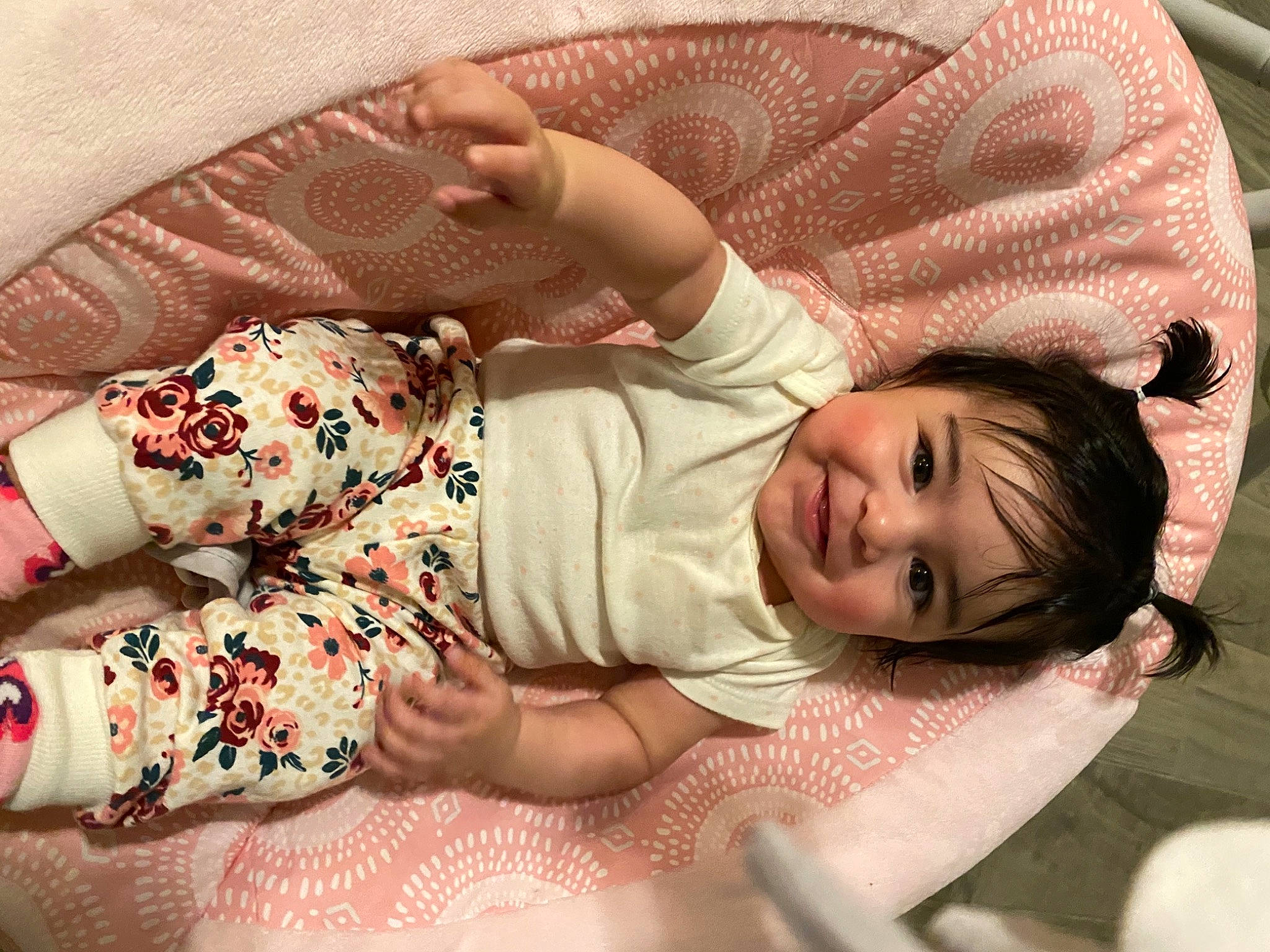 Avayah joined the competition — help win amazing prizes! baby, baby_toddler_clothing, comfort, dress, eye, face, finger, hair, happy, human, joy, leg, mammal, organ, person, pink, product, skin, sleeve, smile