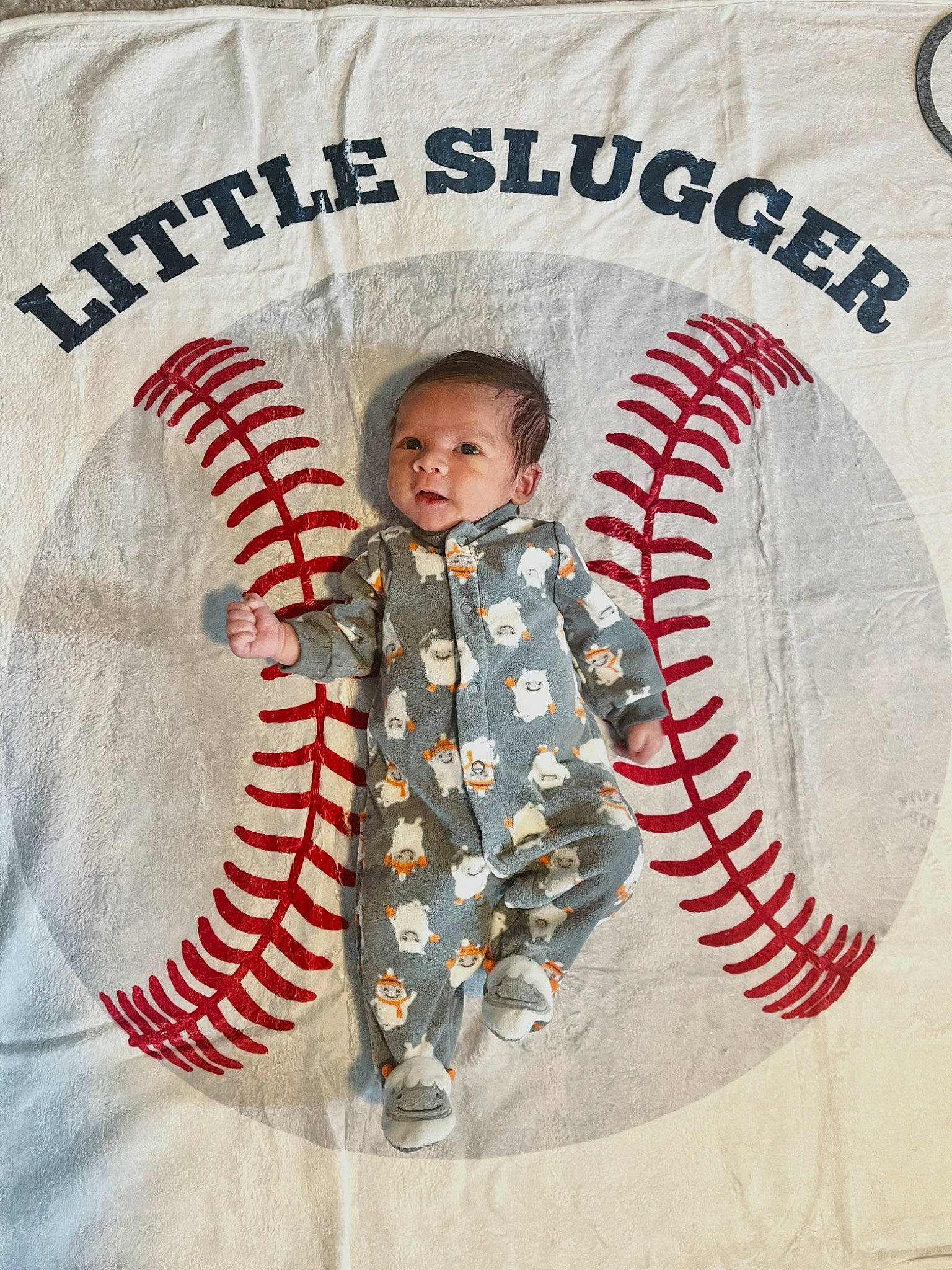 Casey joined the competition — help win amazing prizes! baby, baby_toddler_clothing, child, costume_hat, design, event, face, fashion_accessory, flag_of_the_united_states, font, fur, holiday, organ, outerwear, pattern, person, picture_frame, sleeve, textile, toddler