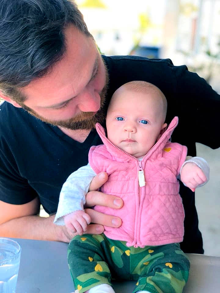 Joslyn is registered to the contest to win money with this photo: cheek, child, daughter, day, father, fun, infant, person, product, skin, smile, toddler