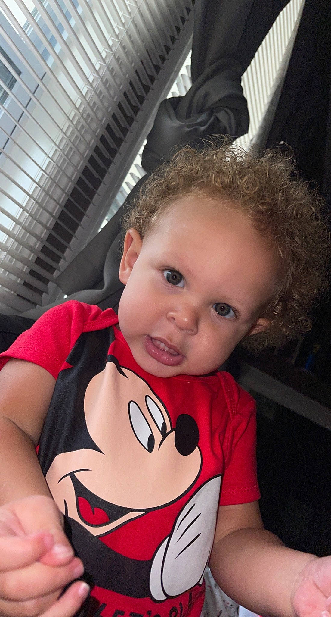 Landon joined the competition — help win amazing prizes! baby, baby_toddler_clothing, carmine, chair, cheek, child, chin, fictional_character, flash_photography, fun, happy, lip, mouth, nose, person, sitting, skin, sleeve, smile, t_shirt