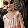 Kona joined the competition — help win amazing prizes! child, girl, sunglasses, pink_dress, smile, indoor, portrait, young, cute, fashion, happy, face, eyewear, sleeveless, person, confident, casual, childhood, fun, background
