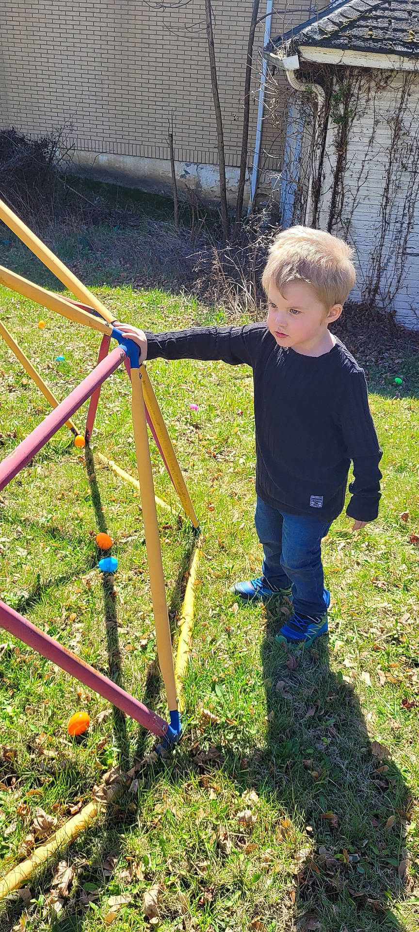 Isaiah joined the competition — help win amazing prizes! boy, child, clothing, face, footwear, grass, head, lawn, male, nature, outdoorplayarea, outdoors, pants, person, photography, plant, play, playarea, shoe, toy