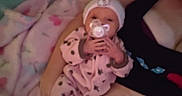 Daenerys joined the competition — help win amazing prizes! baby, bedtime, birth, cheek, child, mouth, pink, toddler