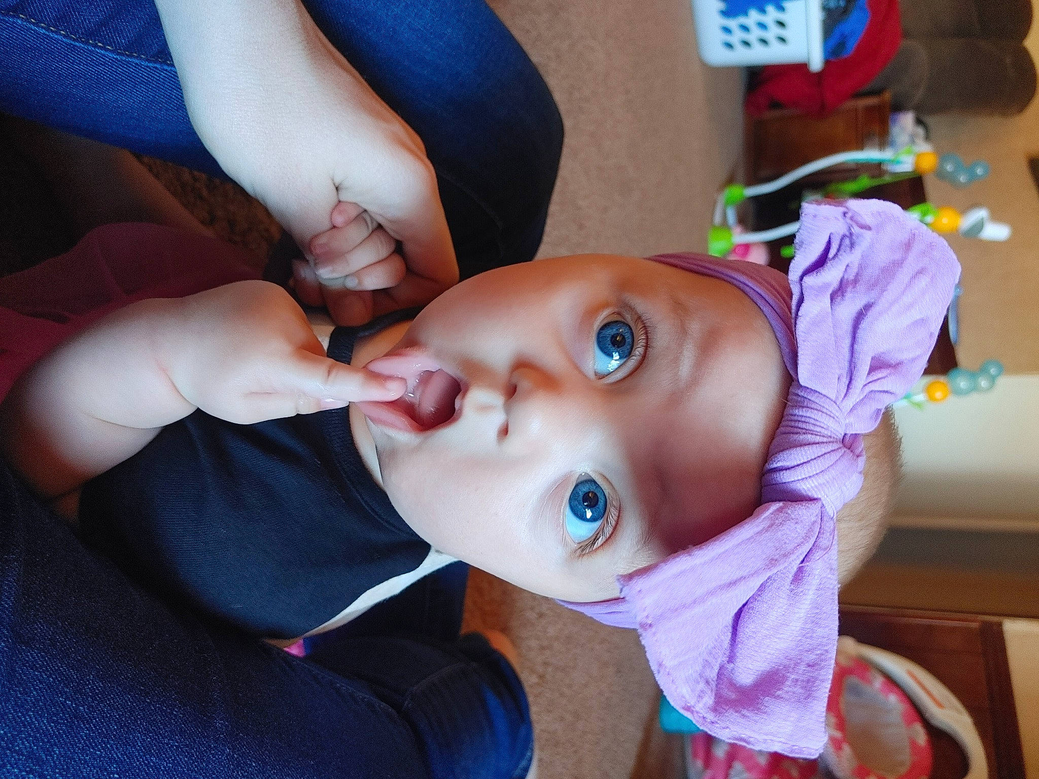 Jazlyn joined the competition — help win amazing prizes! baby, baby_toddler_clothing, cheek, chin, ear, eyebrow, eyelash, finger, gesture, happy, headgear, headwear, iris, lip, mouth, neck, nose, person, pink, plant