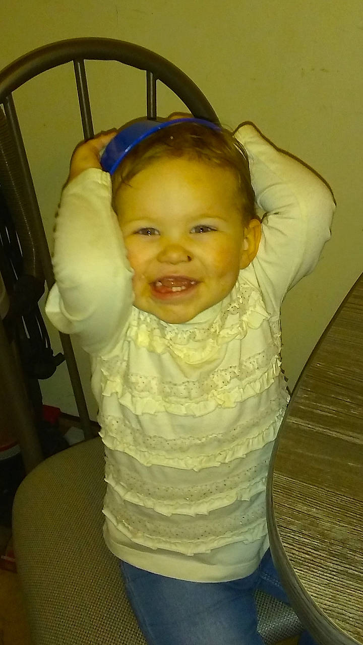 Sawyer is registered to the contest to win money with this photo: baby, cheek, child, head, person, skin, smile, toddler