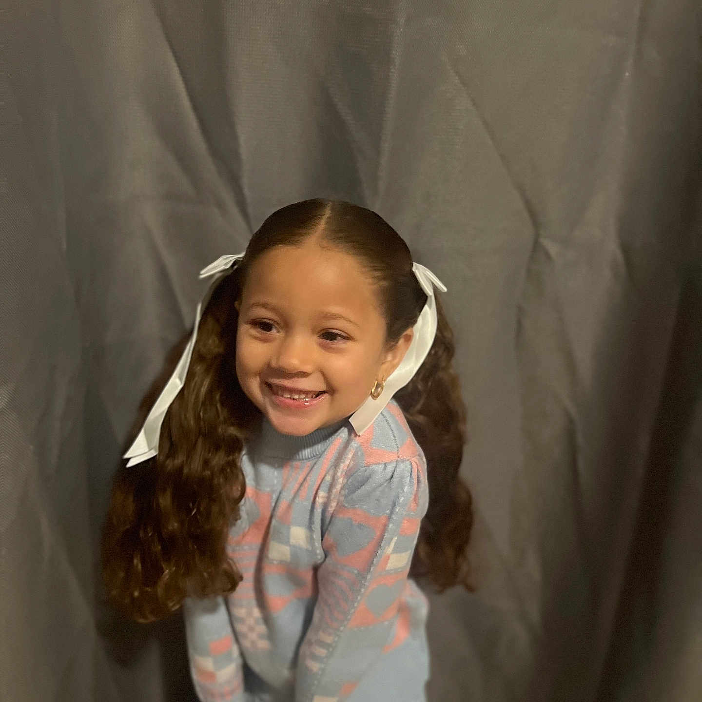 Clarissa joined the competition — help win amazing prizes! bodypart, child, clothing, coat, dress, face, female, girl, hair, happy, head, laughing, longsleeve, mouth, person, photography, portrait, sleeve, smile, teeth