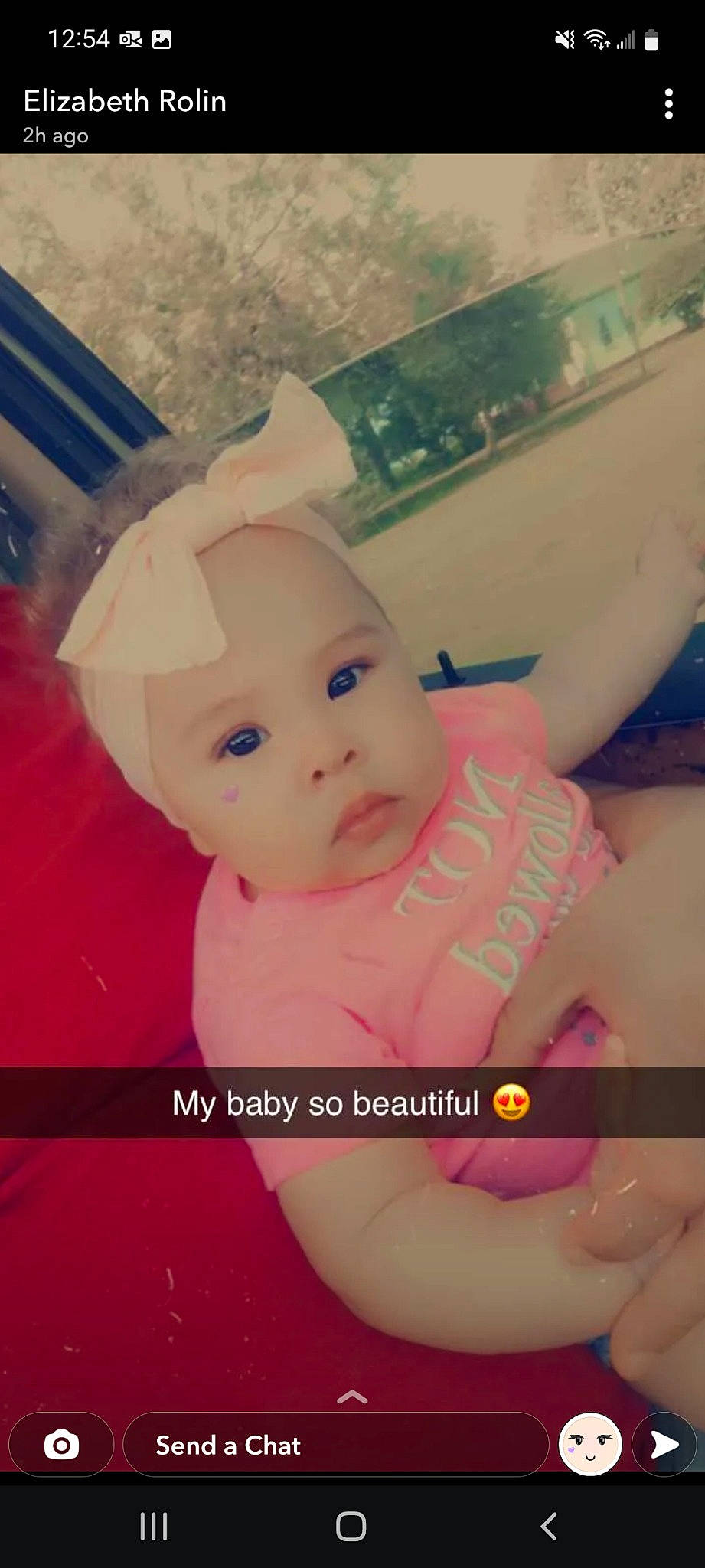 Sienna Joy Taylor joined the competition — help win amazing prizes! baby, baby_products, baby_toddler_clothing, cheek, child, eyelash, font, fun, happy, headwear, lip, magenta, nose, person, photo_caption, pink, room, selfie, sky, smile