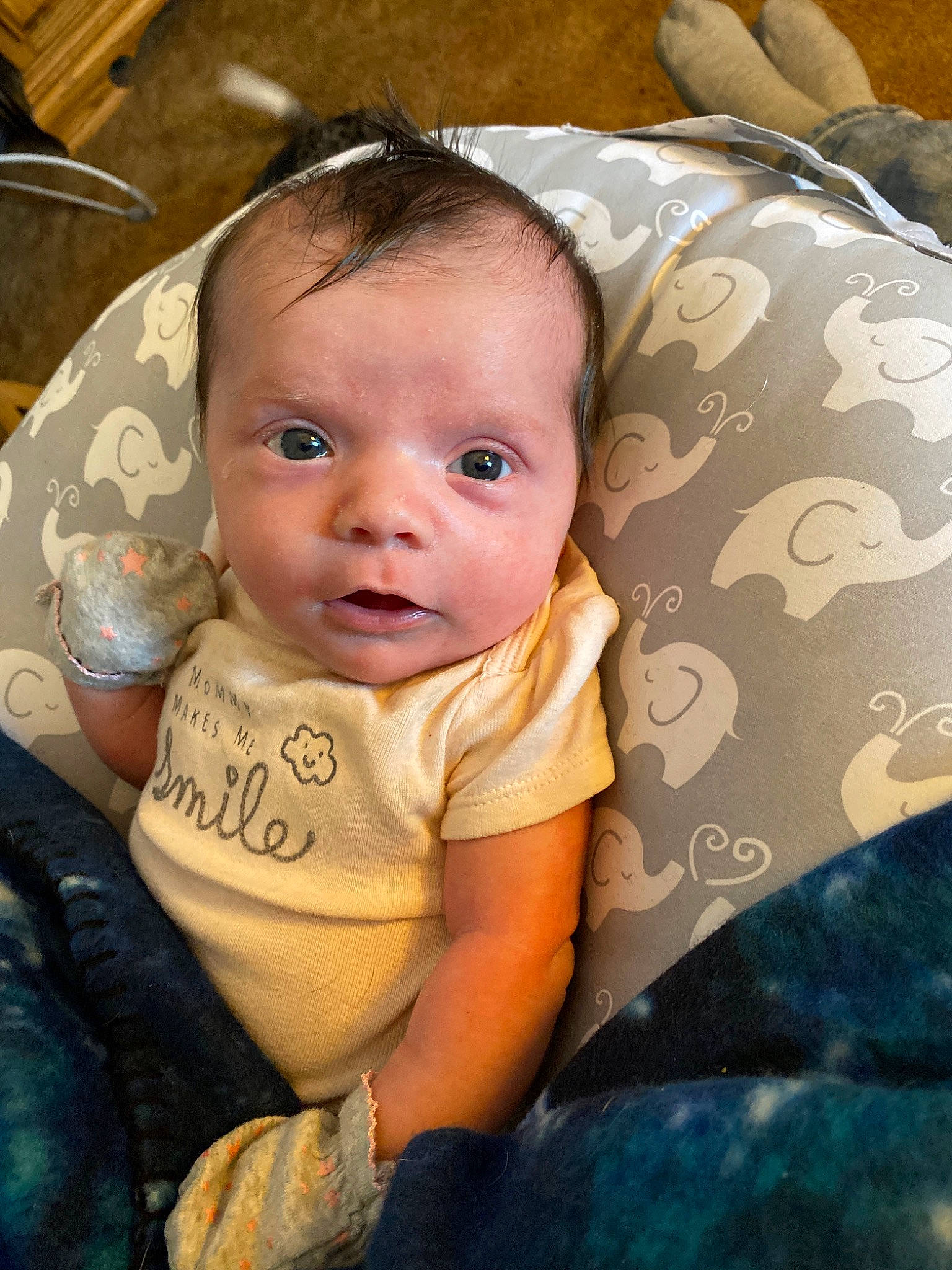 Arizona is registered to the contest to win money with this photo: baby, cheek, child, ear, eye, face, head, iris, lip, nose, person, skin, smile, toddler