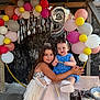 Elissa joined the competition — help win amazing prizes! child, children, birthday, party, balloons, number_balloon, table, dress, smile, happy, celebration, indoor, decoration, girl, baby, hairclip, festive, event, family, fun