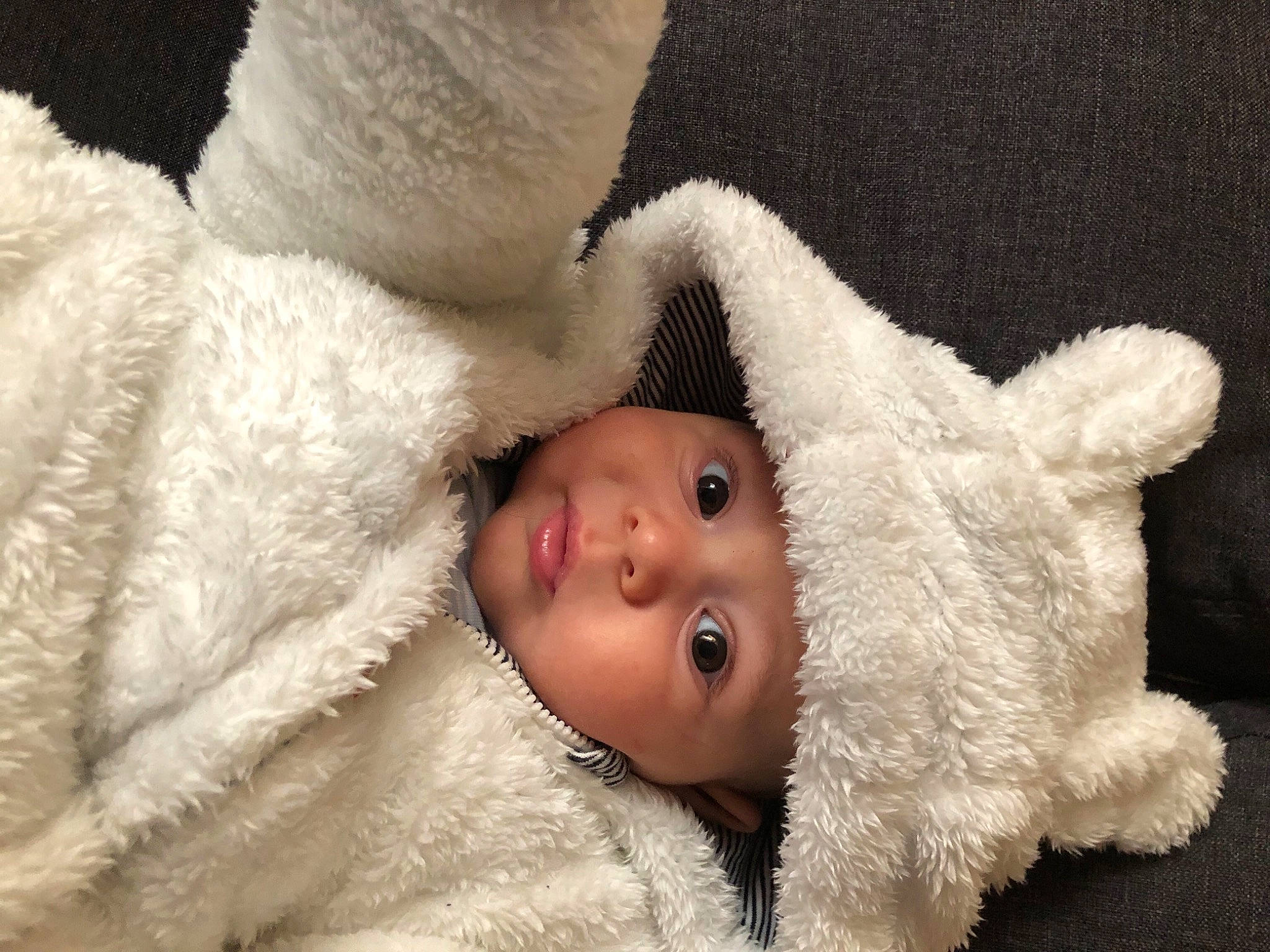 Emir a rejoint le concours — aidez-le/la à gagner de superbes lots ! baby, child, ear, fur, head, headwear, nose, person, skin, smile, toddler