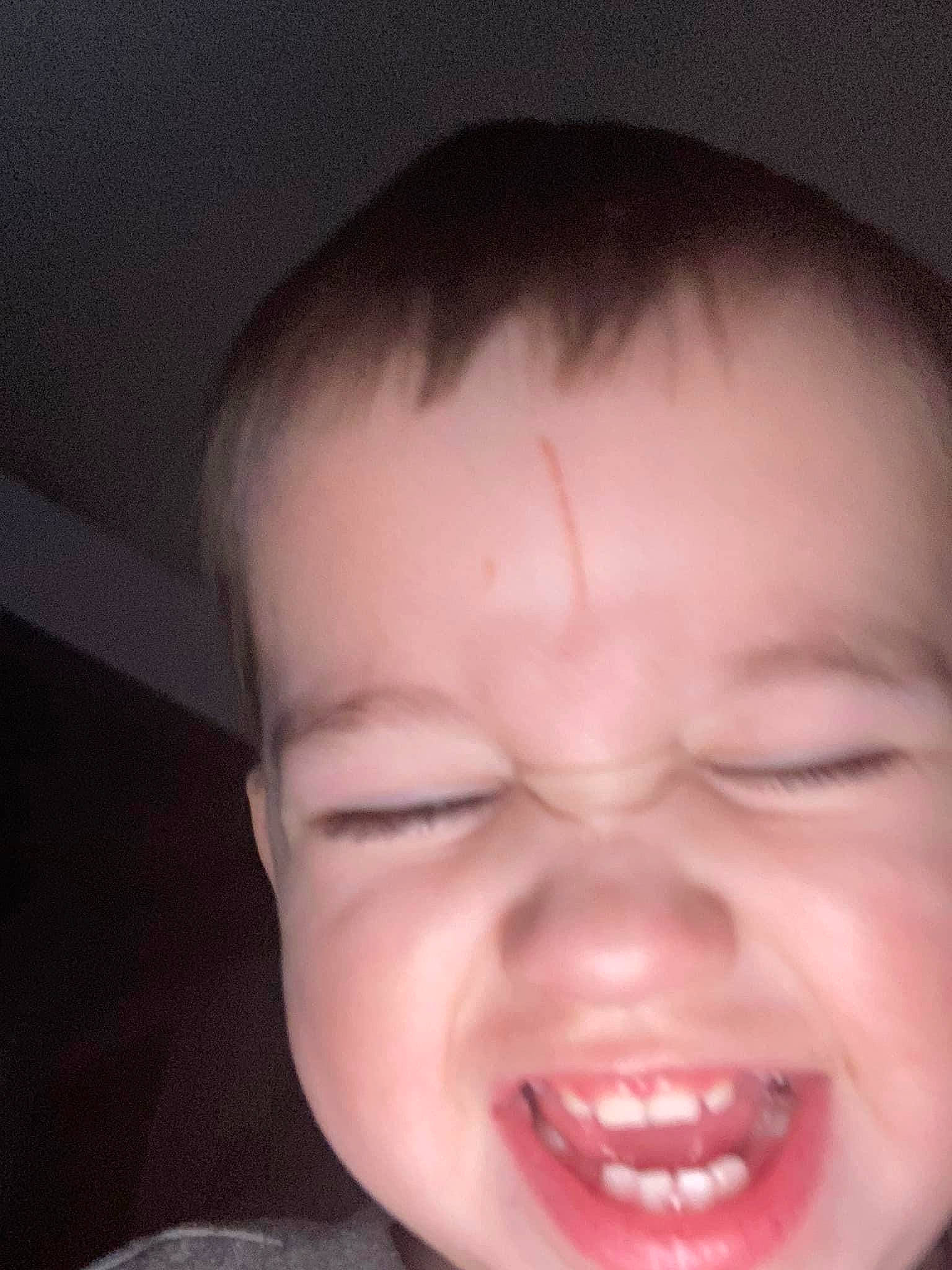 Jax is registered to the contest to win money with this photo: baby, cheek, child, close_up, ear, eyebrow, eyelash, flesh, forehead, fun, happy, jaw, laugh, lip, mouth, nose, person, smile, toddler, tooth