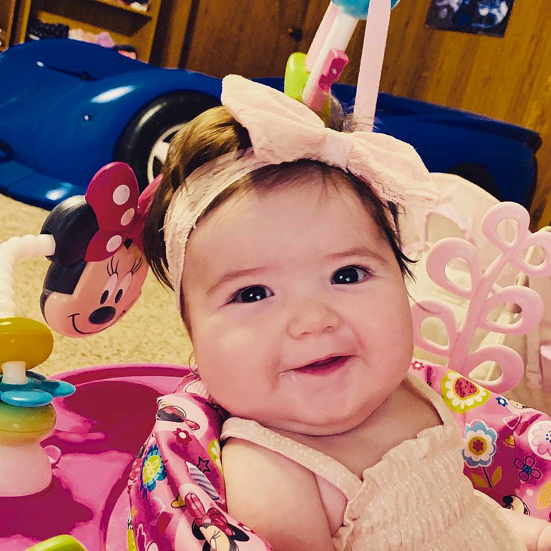 Remington joined the competition — help win amazing prizes! baby, beauty, cheek, child, ear, eye, face, fun, happy, head, headgear, iris, nose, organ, person, pink, play, skin, smile, snapshot