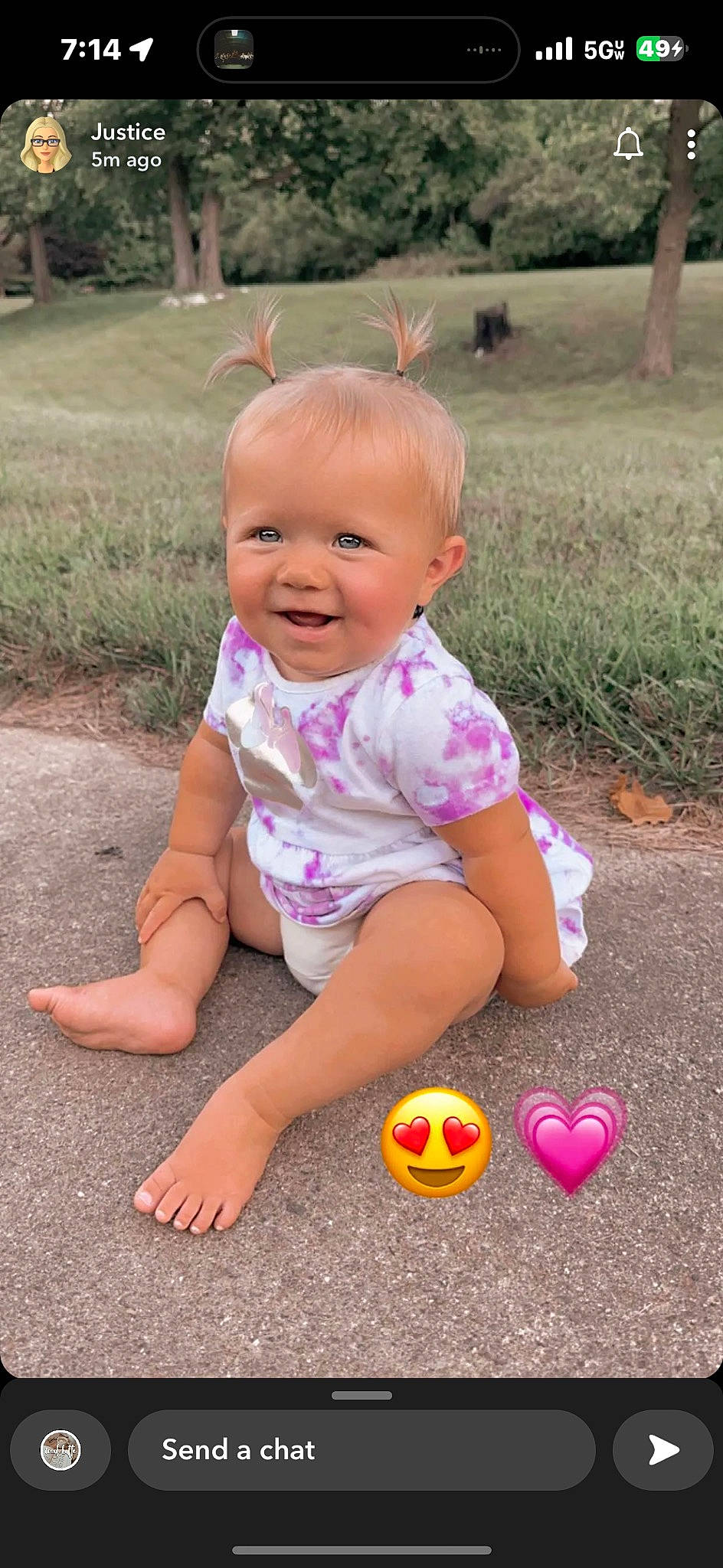 Rayleigh joined the competition — help win amazing prizes! baby, baby_toddler_clothing, ball, cheek, child, eye, face, finger, flooring, fun, grass, happy, joy, leisure, people_in_nature, person, pink, plant, smile, toddler