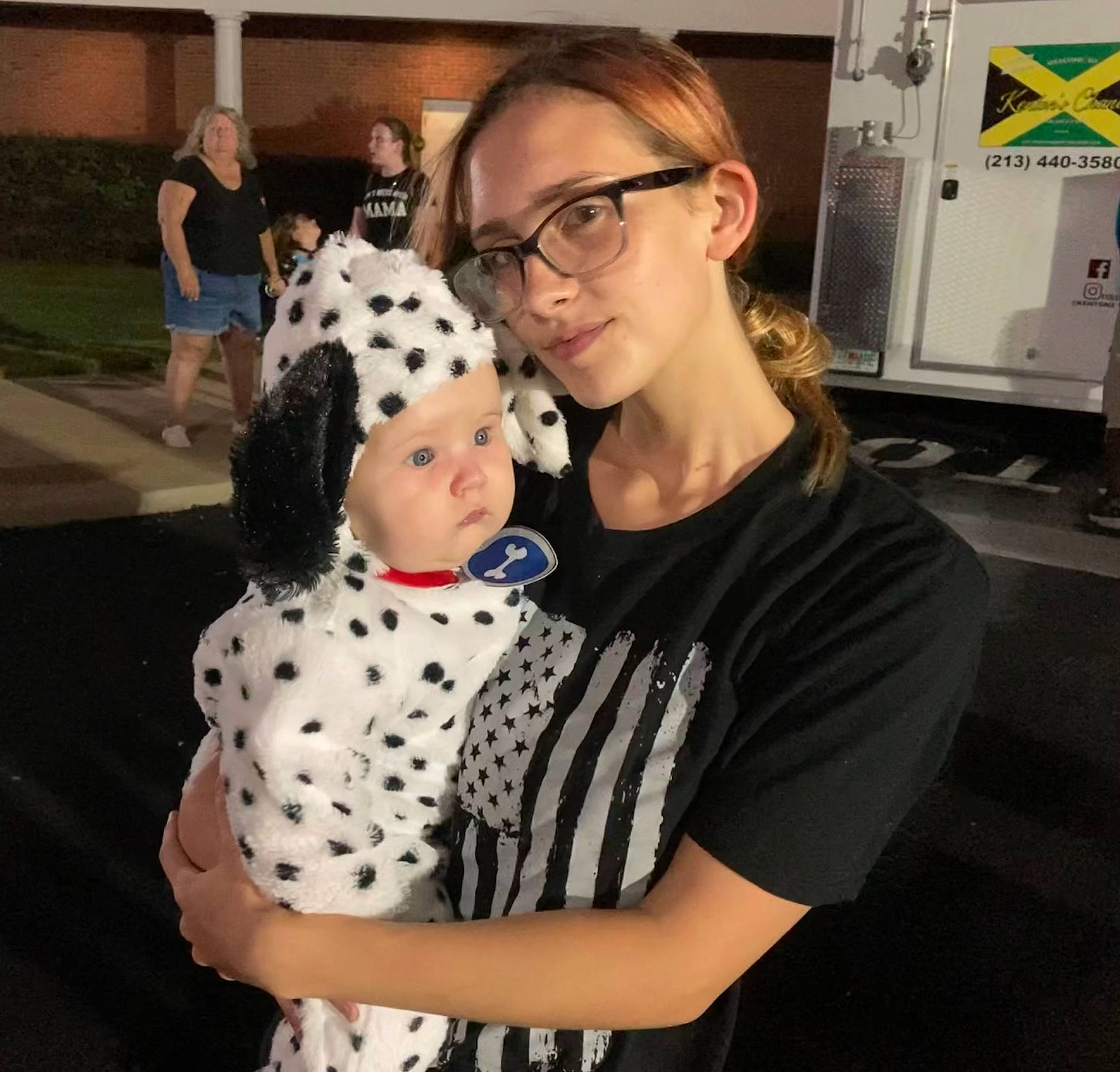 Colter is registered to the contest to win money with this photo: baby, blurred, child, cool, costume, ear, event, eyewear, fun, fur, glasses, happy, headwear, machine, pattern, person, personal_protective_equipment, selfie, sleeve, smile