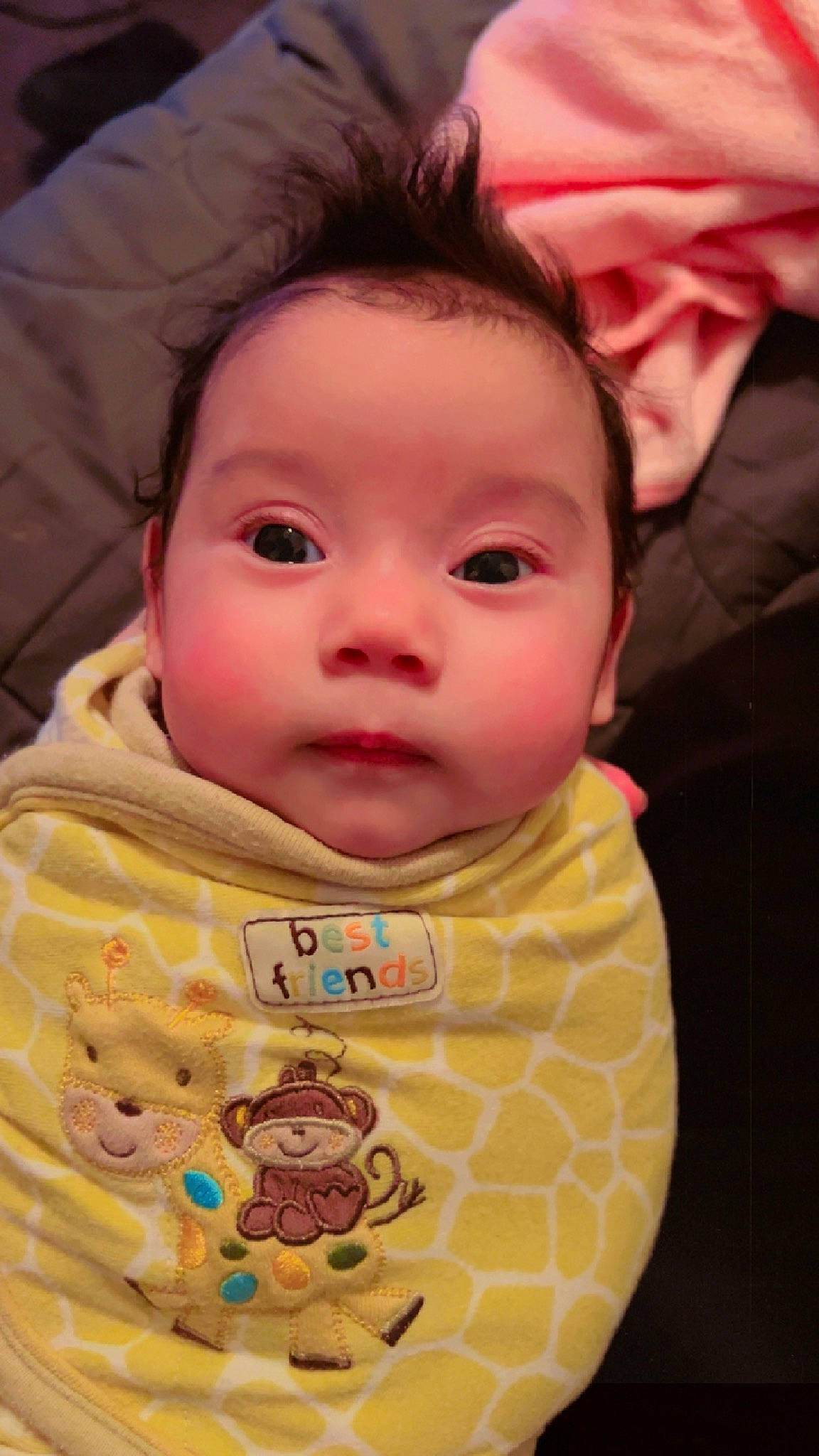 Iris joined the competition — help win amazing prizes! baby, baby_toddler_clothing, cheek, chin, ear, eye, eyebrow, eyelash, face, facial_expression, forehead, hair, head, iris, lip, mouth, neck, nose, person, skin