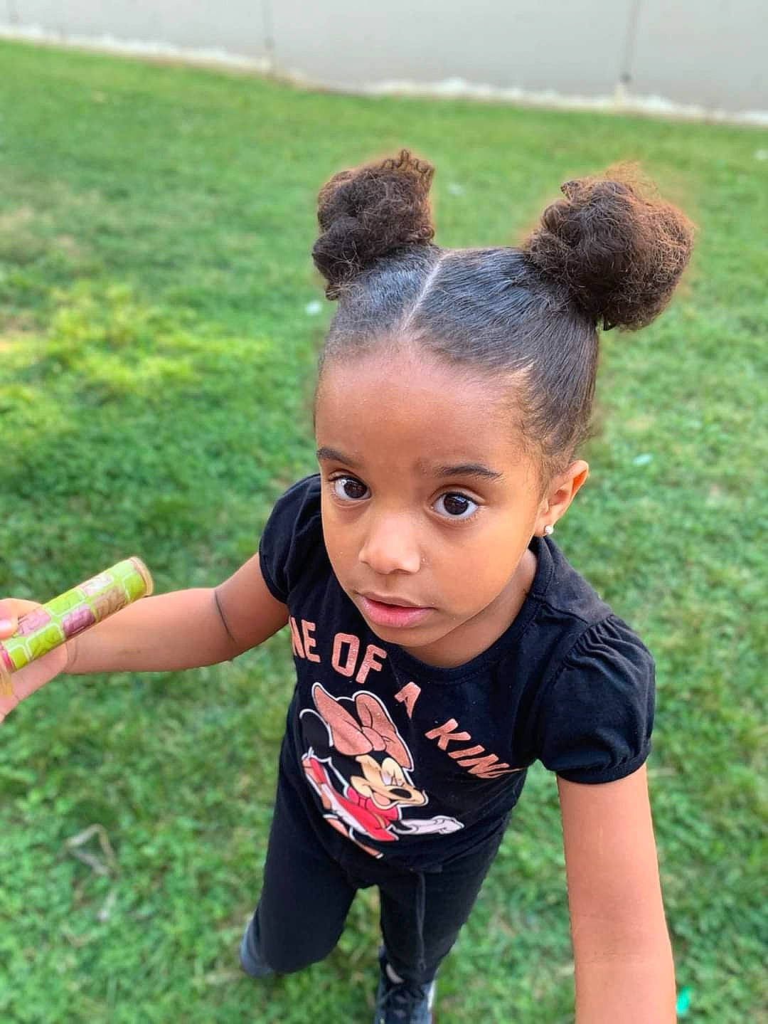 Laylani joined the competition — help win amazing prizes! arm, black_hair, braid, child, cornrows, dreadlocks, fun, grass, grassland, happy, jewellery, leisure, people_in_nature, person, play, recreation, soil, t_shirt, toddler
