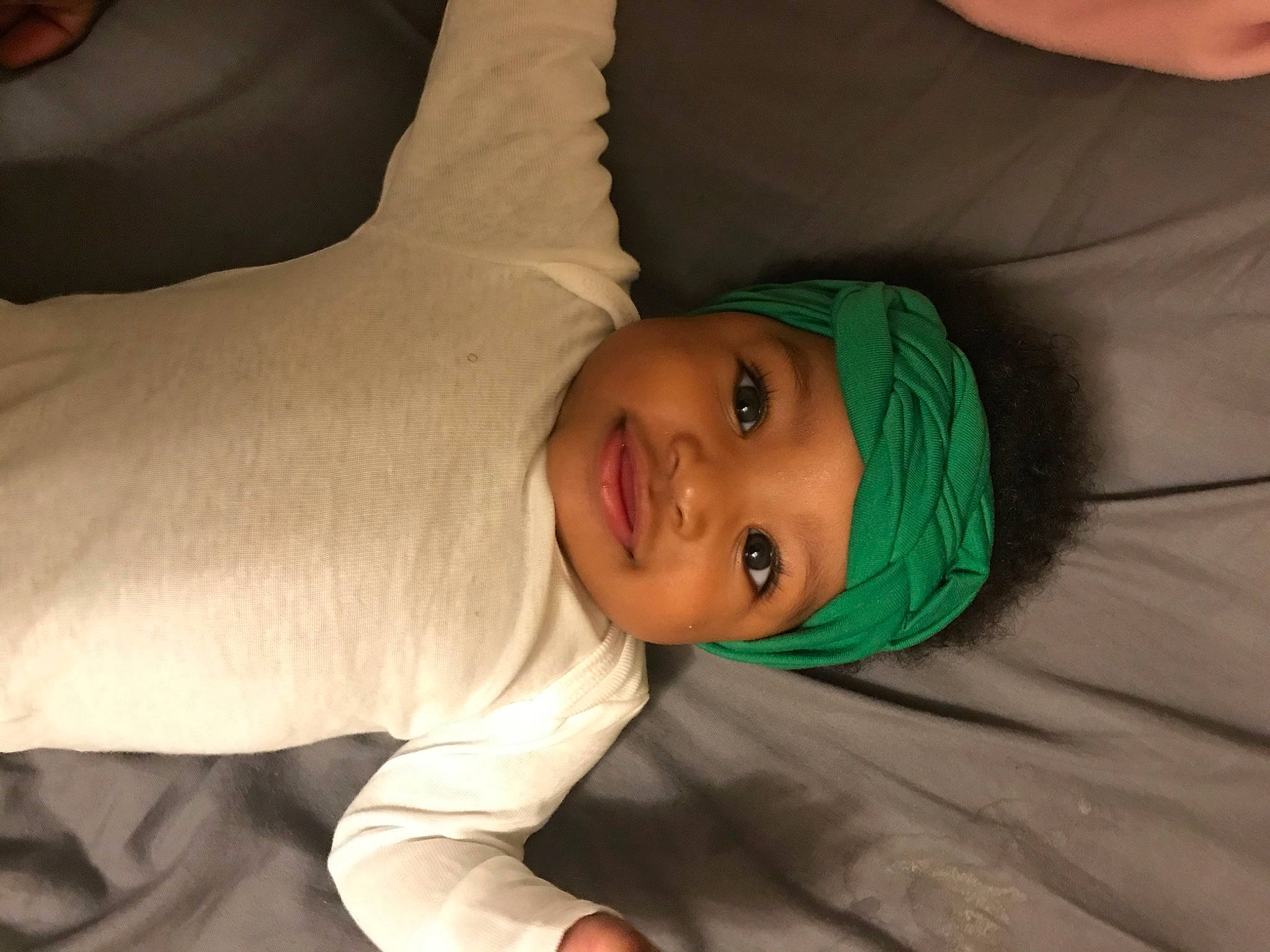 Saige is registered to the contest to win money with this photo: cheek, child, eye, face, head, headwear, mouth, neck, nose, person, skin