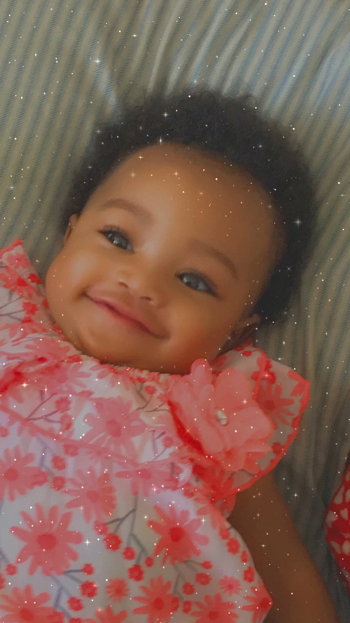 Saige joined the competition — help win amazing prizes! baby, cheek, child, close_up, eye, eyebrow, face, forehead, head, iris, joy, lip, mouth, nose, person, pink, skin, smile, toddler