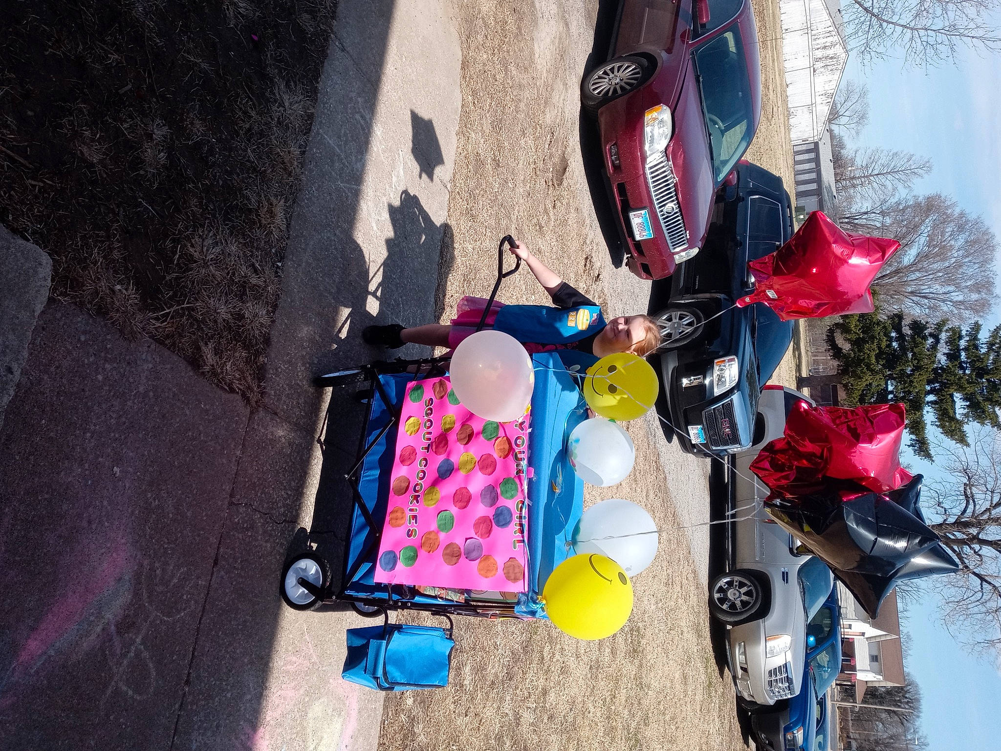 Dawn joined the competition — help win amazing prizes! asphalt, auto_part, automotive_design, automotive_exterior, automotive_lighting, automotive_tire, automotive_wheel_system, fun, joy, magenta, motor_vehicle, person, pink, plant, recreation, road, sky, tire, tree, vehicle