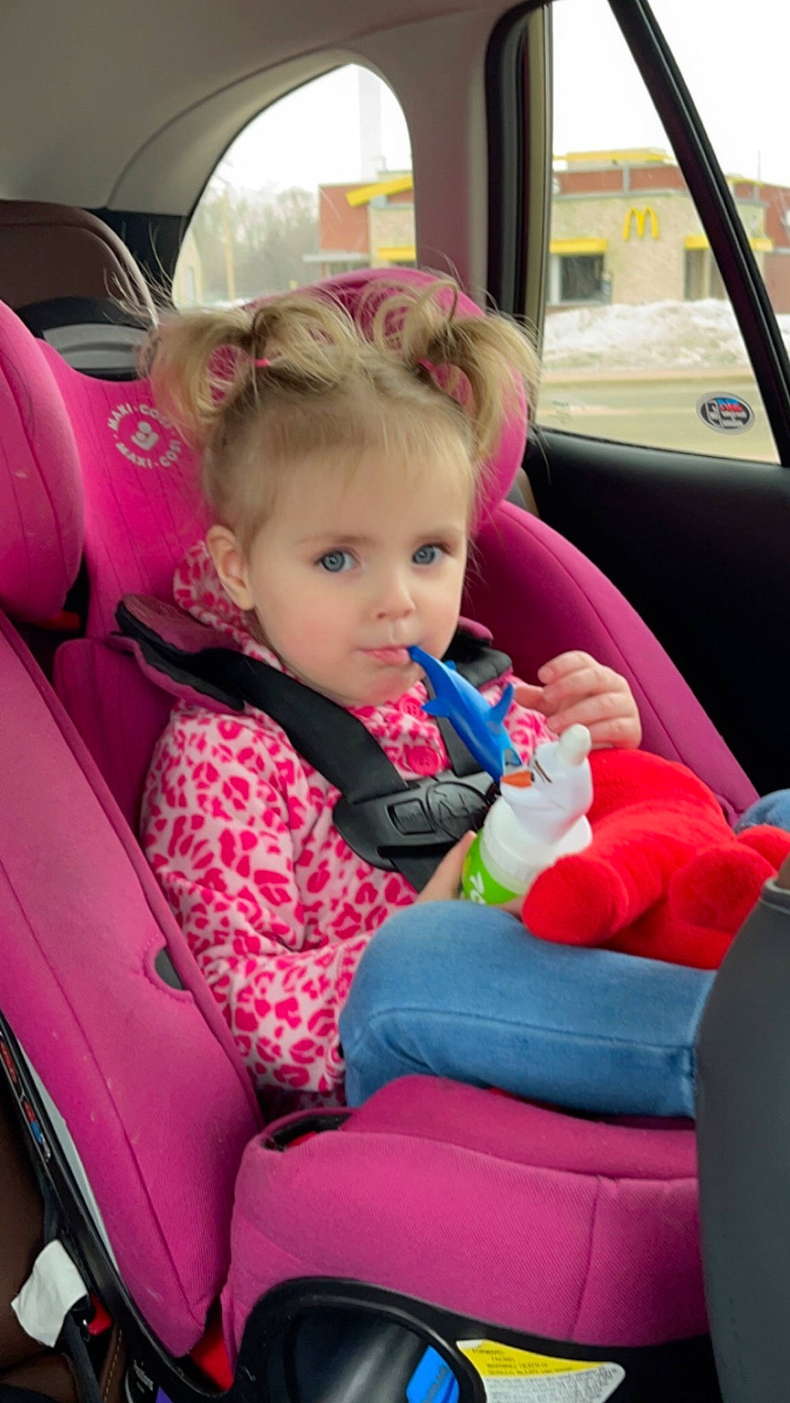 Scarlett joined the competition — help win amazing prizes! auto_part, automotive_design, automotive_exterior, baby_products, car, car_seat, car_seat_cover, child, comfort, family_car, fun, luxury_vehicle, mode_of_transport, motor_vehicle, person, skin, steering_wheel, toddler, vehicle, vehicle_door