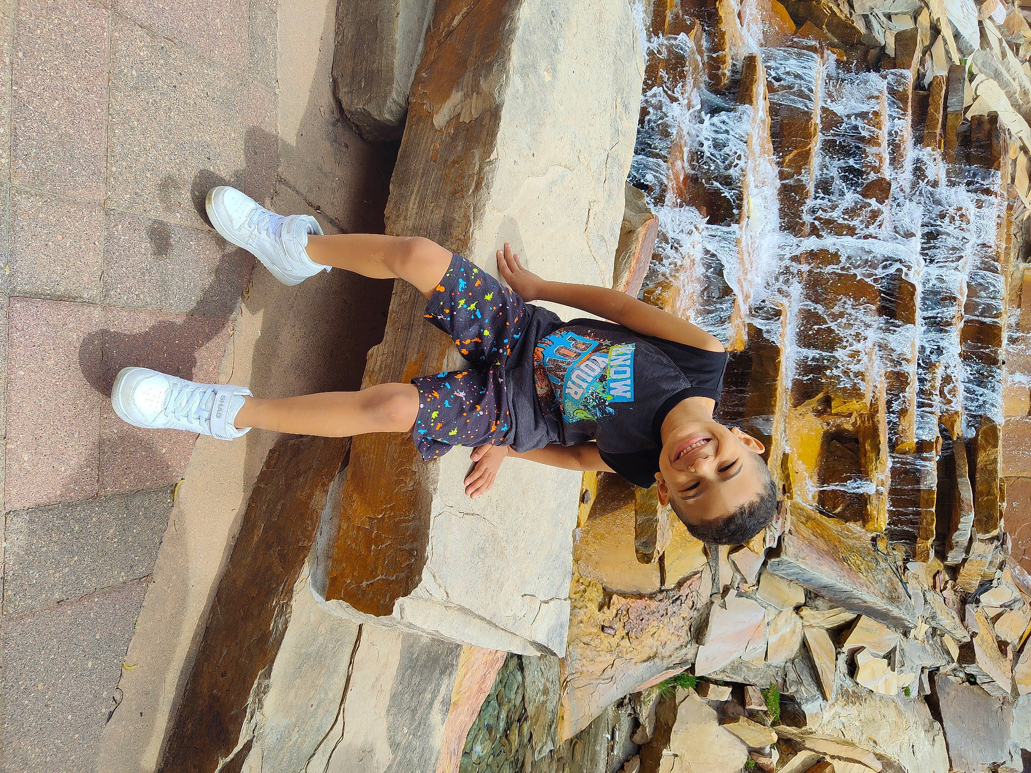 Xavion joined the competition — help win amazing prizes! adventure, child, denim, foot, fun, human_leg, joy, leisure, pattern, person, recreation, rock, shadow, shorts, street_fashion, t_shirt, thigh, tourism, vacation, visual_arts