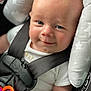 Cameron is registered to the contest to win money with this photo: accessories, baby, belt, car, cushion, face, happy, head, homedecor, laughing, newborn, person, photography, portrait, seatbelt, sleeping, smile, strap, transportation, vehicle