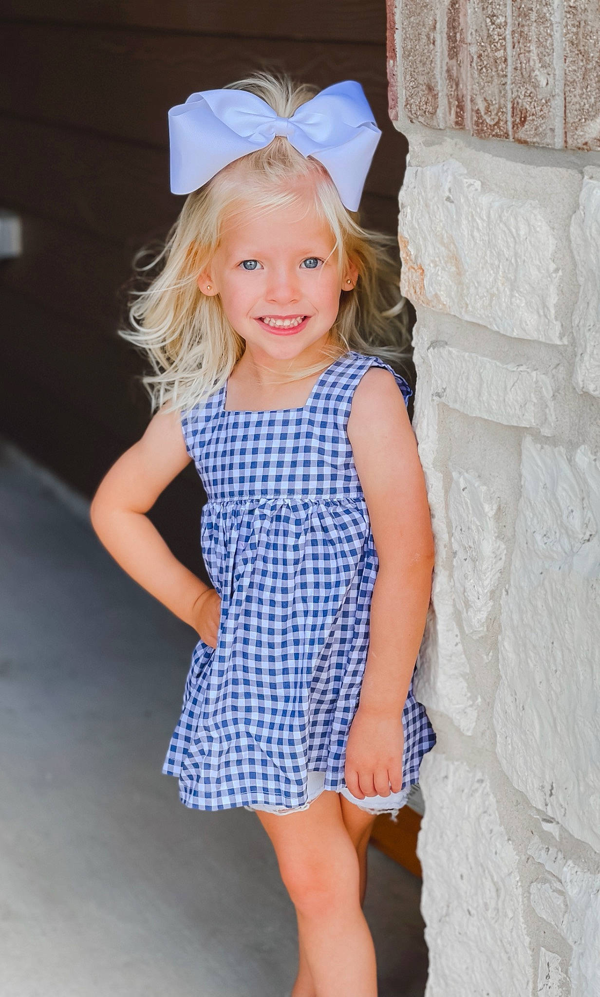 Mary Elizabeth joined the competition — help win amazing prizes! clothing, day_dress, dress, eye, face, fashion, flash_photography, hair, hairstyle, happy, head, human_body, iris, joy, one_piece_garment, person, skin, smile, textile, toddler