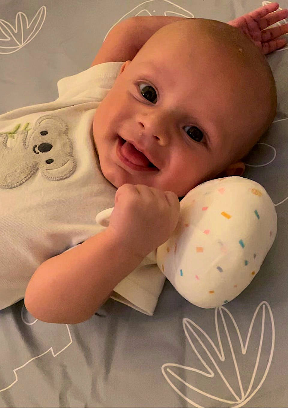 Ralph joined the competition — help win amazing prizes! abdomen, baby, baby_playing_with_toys, baby_toddler_clothing, cheek, chest, child, comfort, finger, happy, human_body, lip, nail, nose, person, room, skin, smile, stomach, thumb