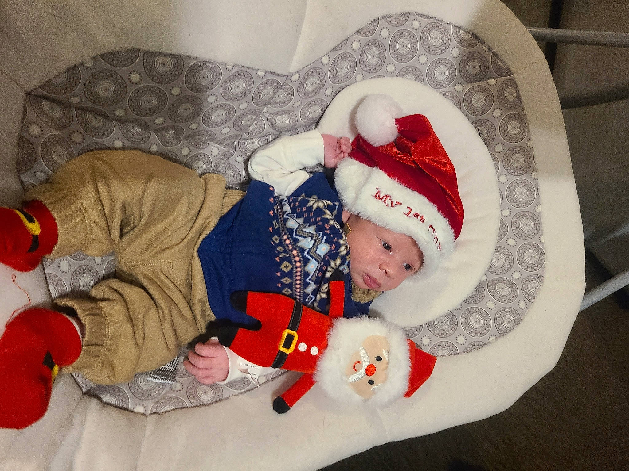 Jensen joined the competition — help win amazing prizes! baby, baby_products, baby_sleeping, baby_toddler_clothing, cap, carmine, child, comfort, costume_hat, fedora, fictional_character, hat, headgear, headwear, holiday, lap, linens, person, sleeve, sun_hat