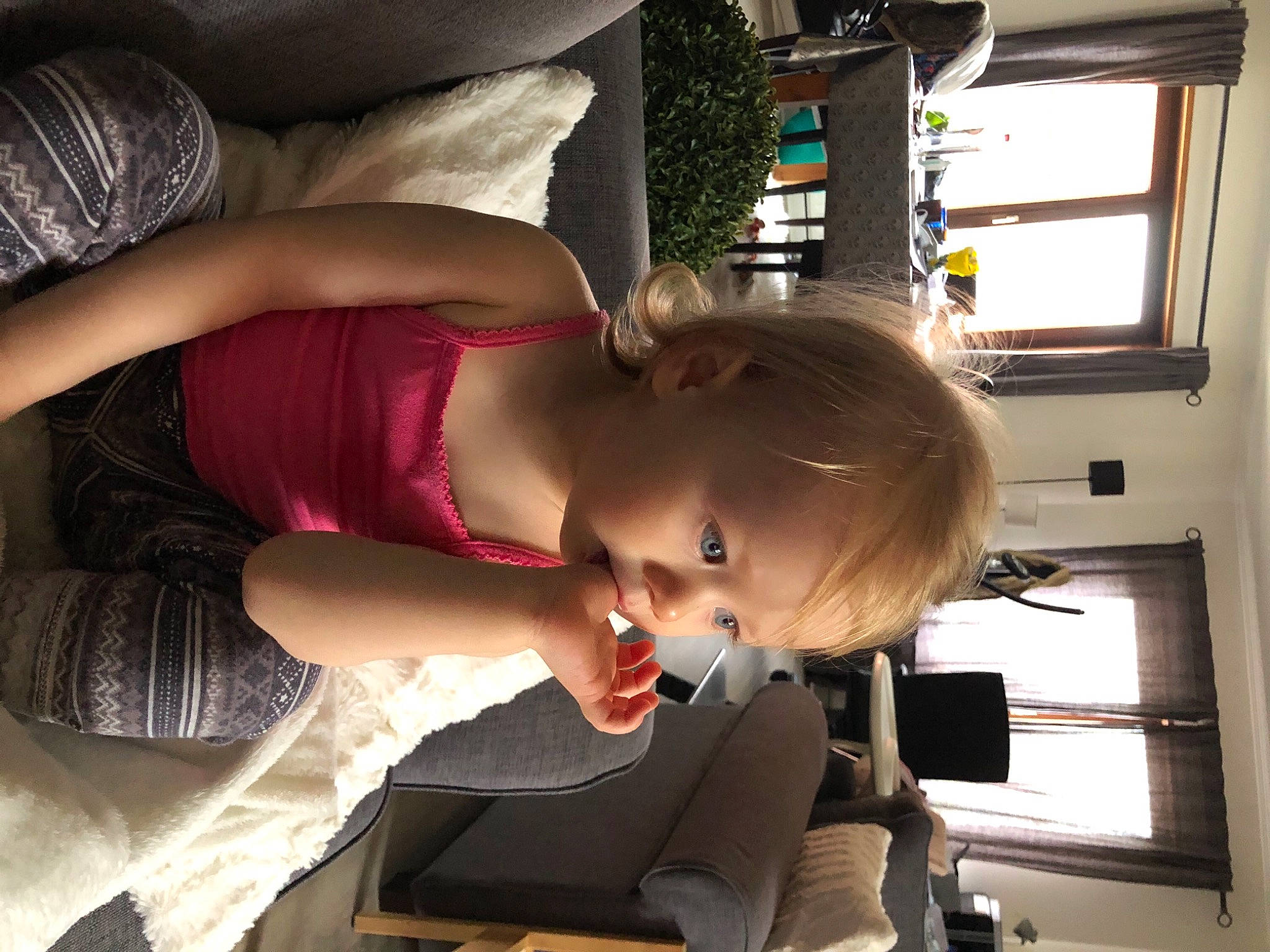 Blake a rejoint le concours — aidez-le/la à gagner de superbes lots ! abdomen, arm, baby, black_hair, chest, child, comfort, dress, elbow, fun, happy, human_leg, person, room, sitting, smile, thigh, toddler, tree, trunk