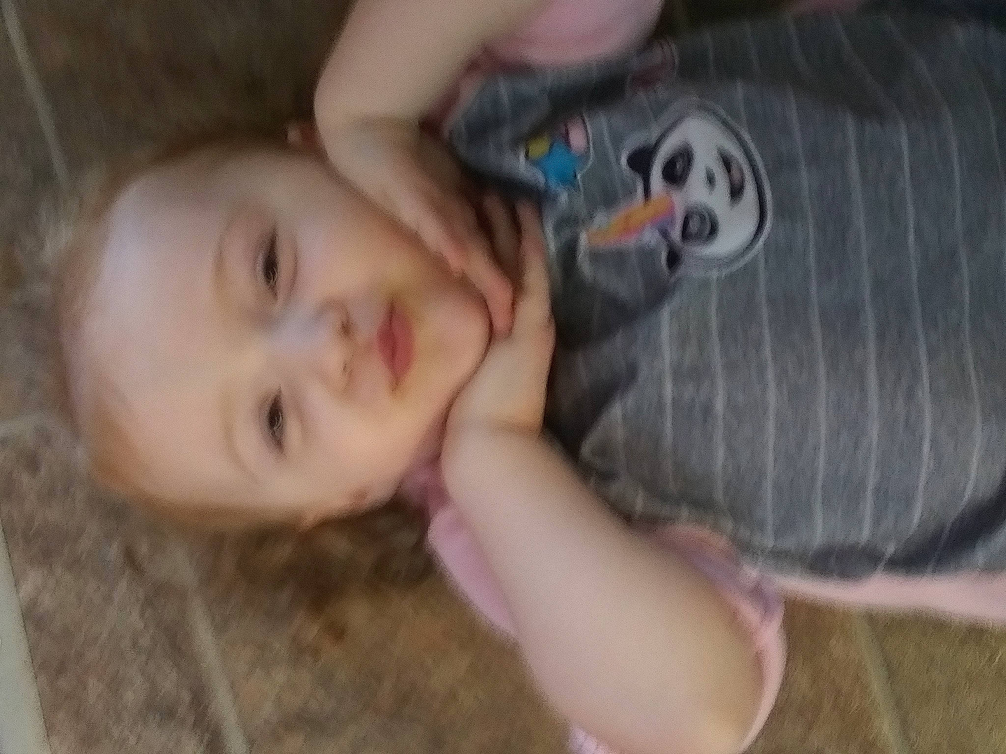 Kamryn is registered to the contest to win money with this photo: baby, cheek, child, ear, eye, eyebrow, face, finger, forehead, hand, head, iris, leg, lip, mouth, nose, person, product, skin, snapshot