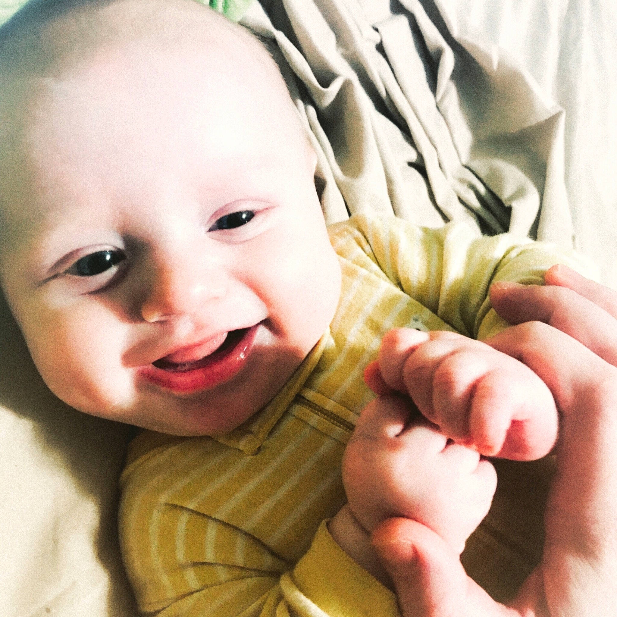 Gabriel joined the competition — help win amazing prizes! baby, cheek, child, child_model, eye, face, facial_expression, finger, forehead, gesture, hand, happy, head, lip, mouth, nose, person, skin, smile, thumb