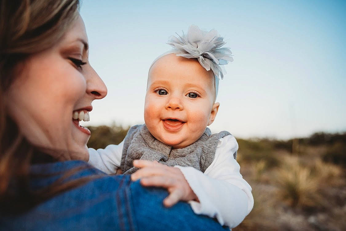 Kinsley joined the competition — help win amazing prizes! baby, blue, cheek, child, face, facial_expression, family, flash_photography, hair_accessory, happy, head, headwear, joy, laugh, people, person, photograph, photography, portrait, portrait_photography