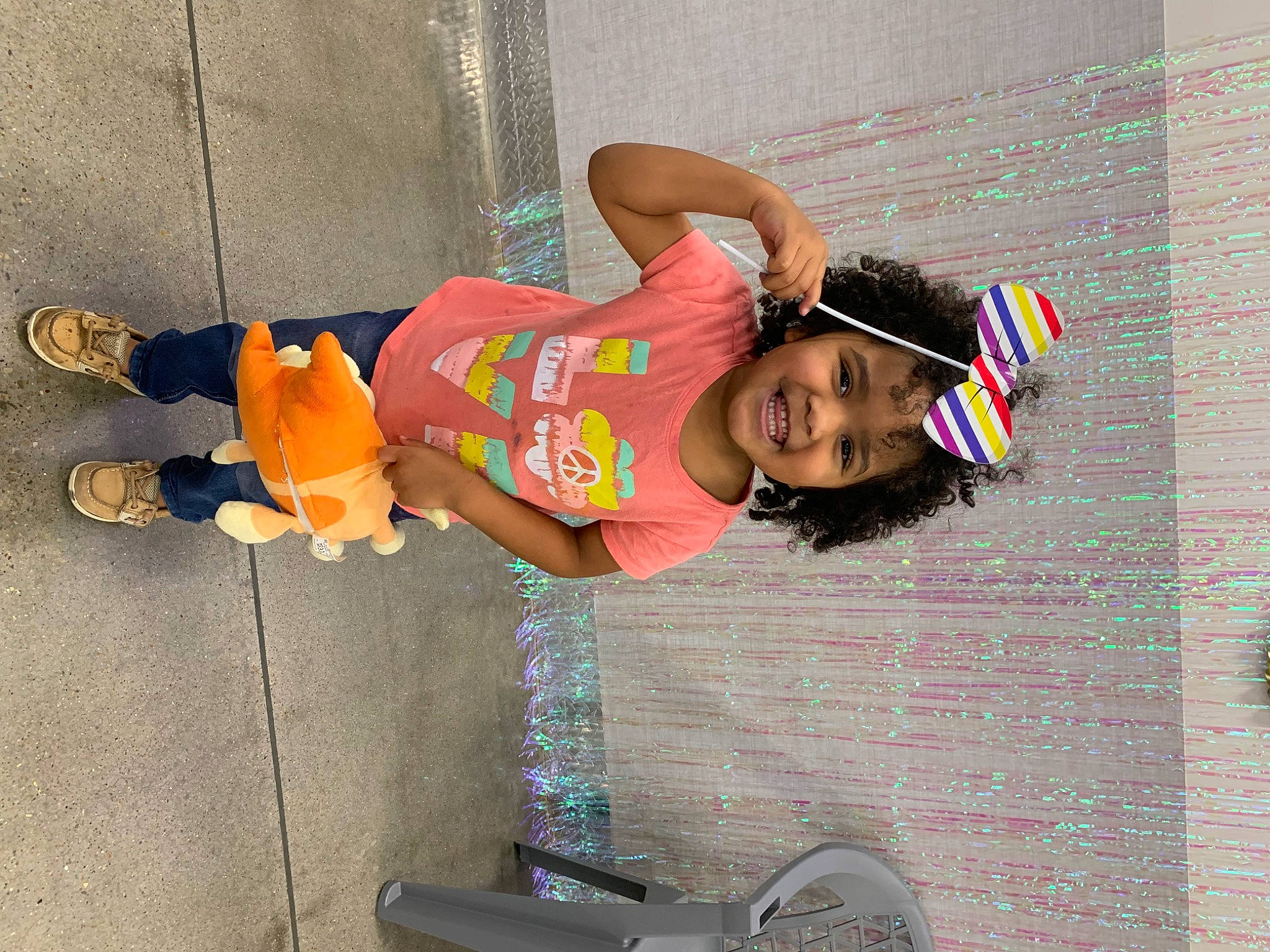 Kamyah joined the competition — help win amazing prizes! baby_toddler_clothing, child, flooring, fun, happy, headwear, joy, person, sandal, smile, thigh, toddler, toy