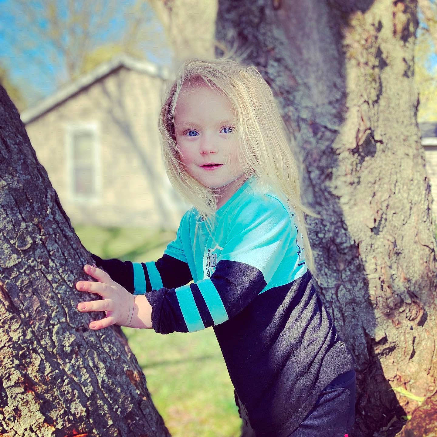 Zayah joined the competition — help win amazing prizes! branch, cool, eye, fawn, grass, hair, hairstyle, happy, iris, leaf, people_in_nature, person, plant, shoulder, smile, street_fashion, sunlight, tints_and_shades, tree, trunk