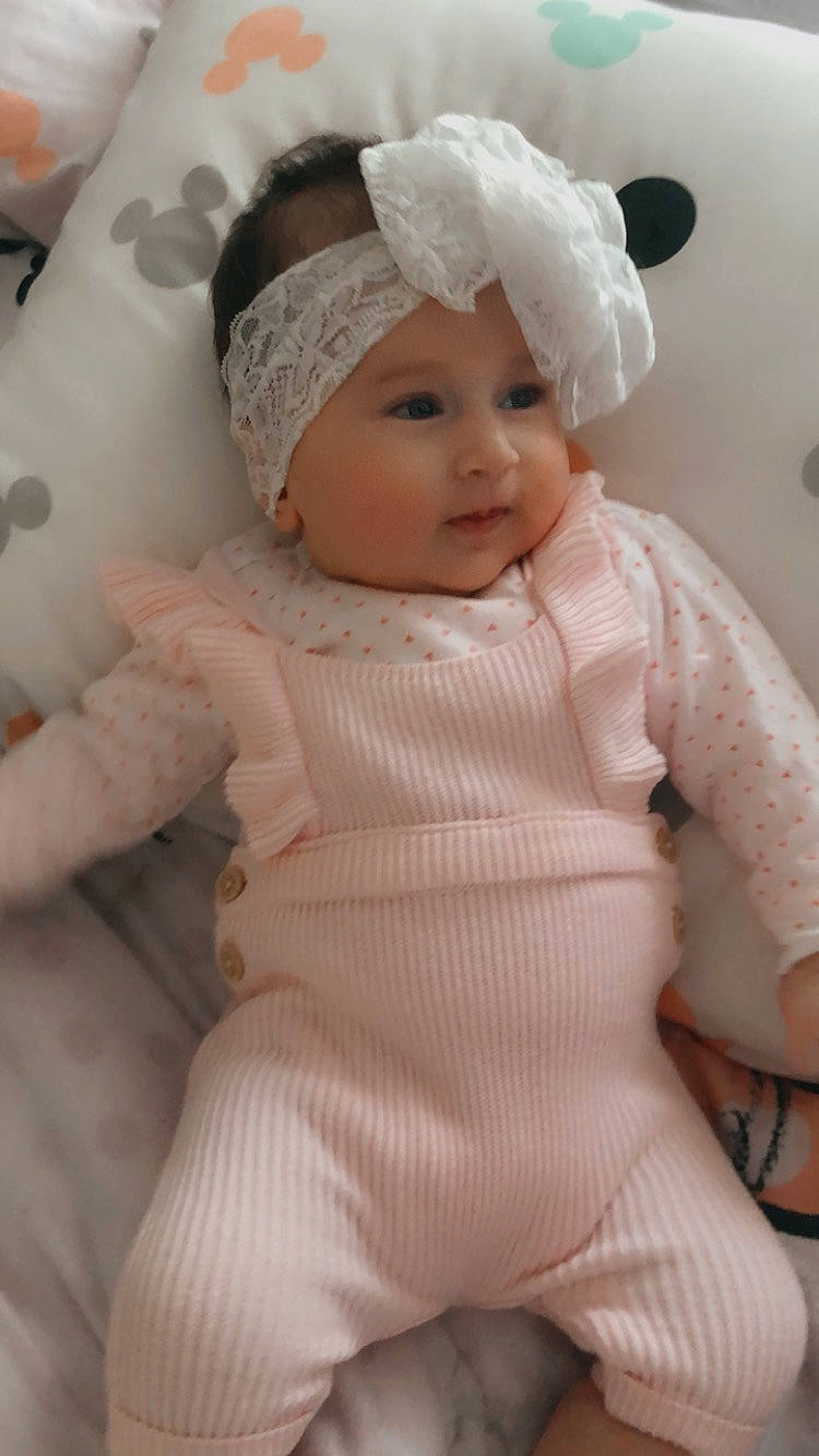 Abegail a rejoint le concours — aidez-le/la à gagner de superbes lots ! baby, baby_toddler_clothing, cheek, child, doll, head, headgear, headwear, person, pink, skin, toddler, toy, white