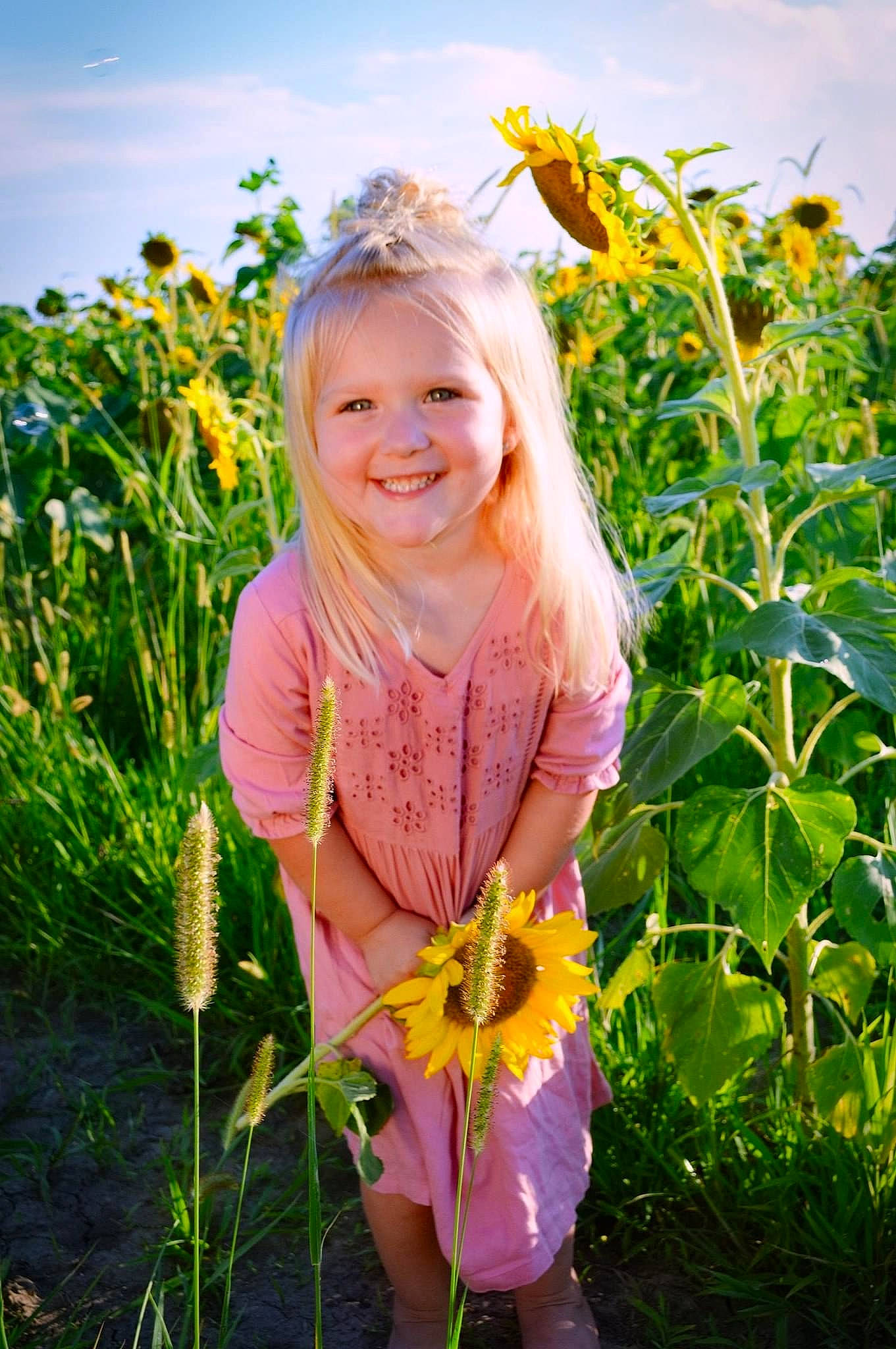 Keya joined the competition — help win amazing prizes! eye, face, flower, flowering_plant, grass, grassland, happy, head, joy, leaf, meadow, people_in_nature, person, petal, plant, sky, smile, summer, sunlight, terrestrial_plant