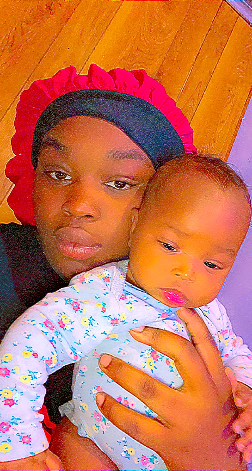 Kamari is registered to the contest to win money with this photo: art, cheek, child, chin, close_up, event, eyebrow, facial_expression, fun, gesture, happy, headwear, lip, magenta, mouth, nose, people, person, pink, red