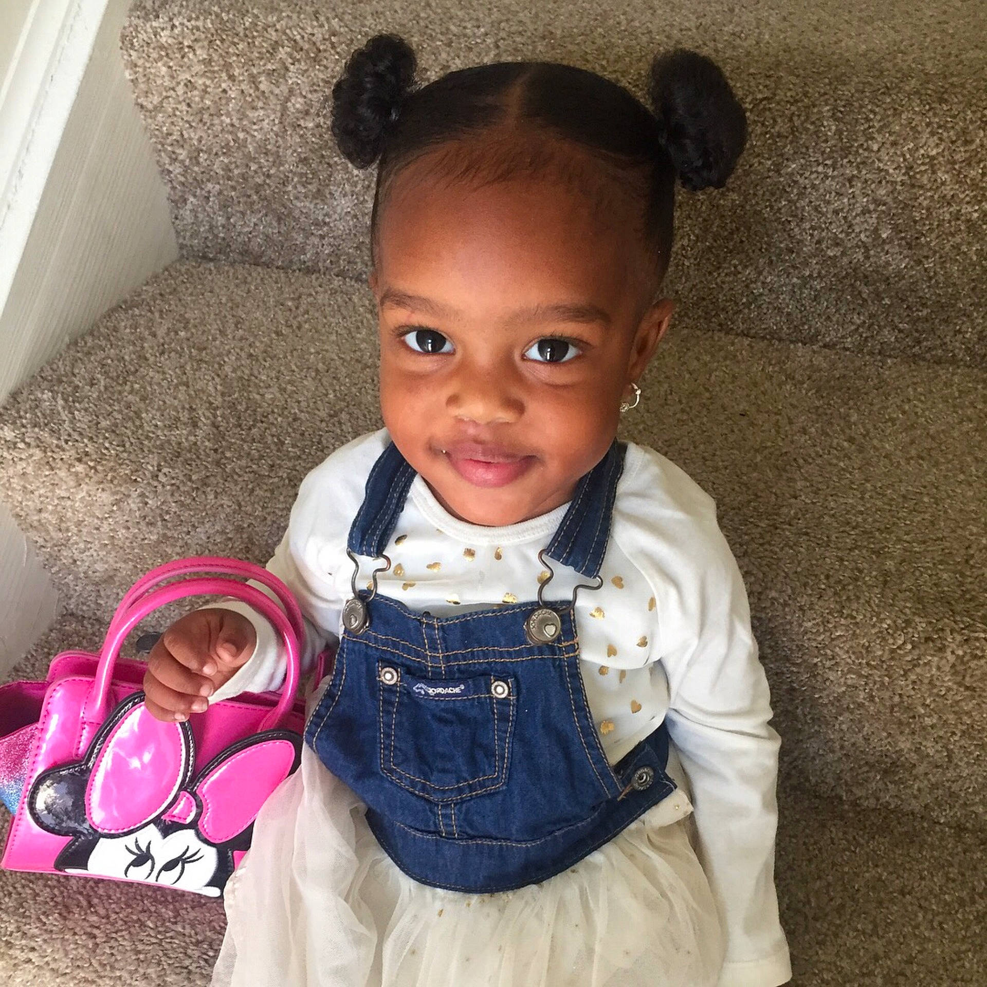 Kaylei is registered to the contest to win money with this photo: child, ear, eye, girl, hairstyle, person, product, skin, smile, toddler