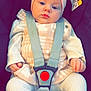 Lily joined the competition — help win amazing prizes! accessories, baby, belt, bonnet, cap, clothing, costume, face, hat, head, newborn, pants, person, photography, portrait, seatbelt, sitting, strap, transportation, vehicle
