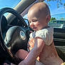 Lily is registered to the contest to win money with this photo: alloywheel, animal, baby, bird, bodypart, car, carwheel, face, finger, hand, head, machine, person, photography, portrait, sitting, steeringwheel, transportation, vehicle, wheel