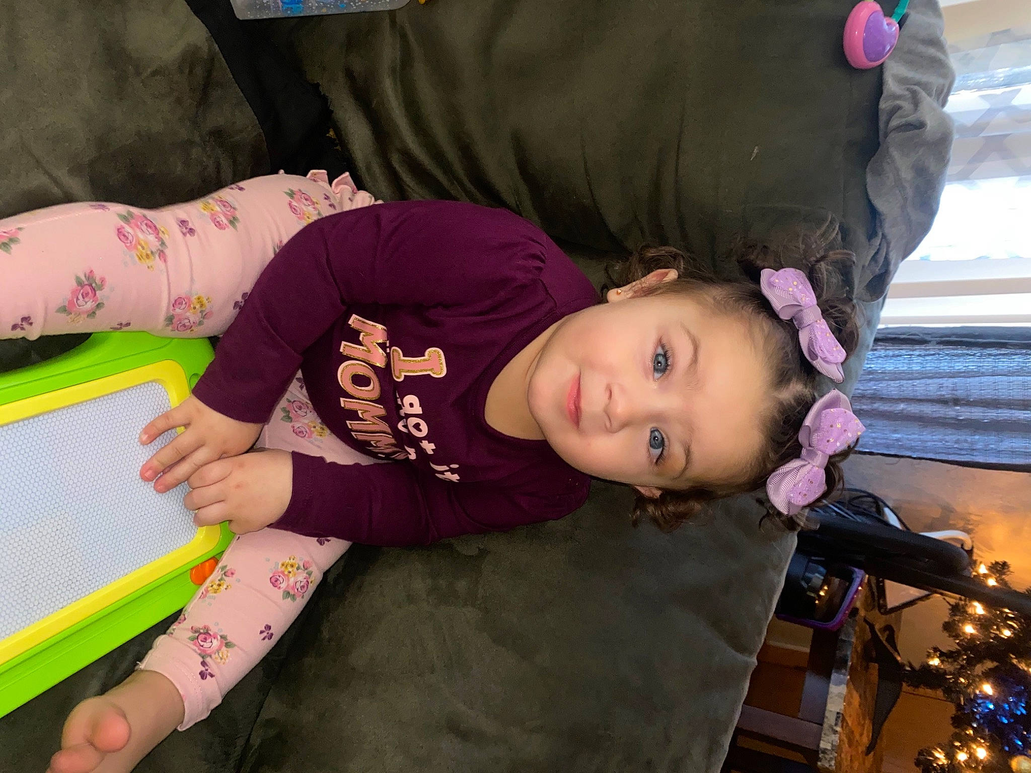 Kataleya joined the competition — help win amazing prizes! baby, baby_toddler_clothing, cheek, child, cool, lavender, learning, nose, person, pink, play, purple, throat, toddler, violet