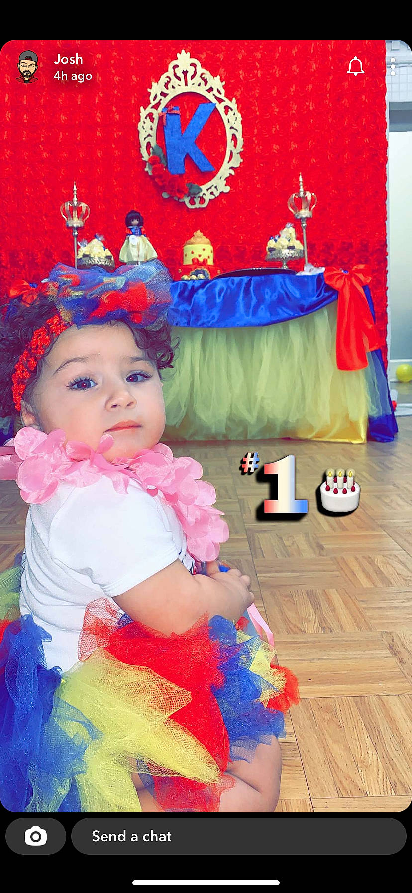 Kataleya is registered to the contest to win money with this photo: baby, baby_toddler_clothing, blue, child_model, costume, costume_accessory, costume_hat, decoration, embellishment, fictional_character, hair_accessory, headband, headpiece, headwear, laminate_flooring, party_supply, person, pink, ruffle, toy