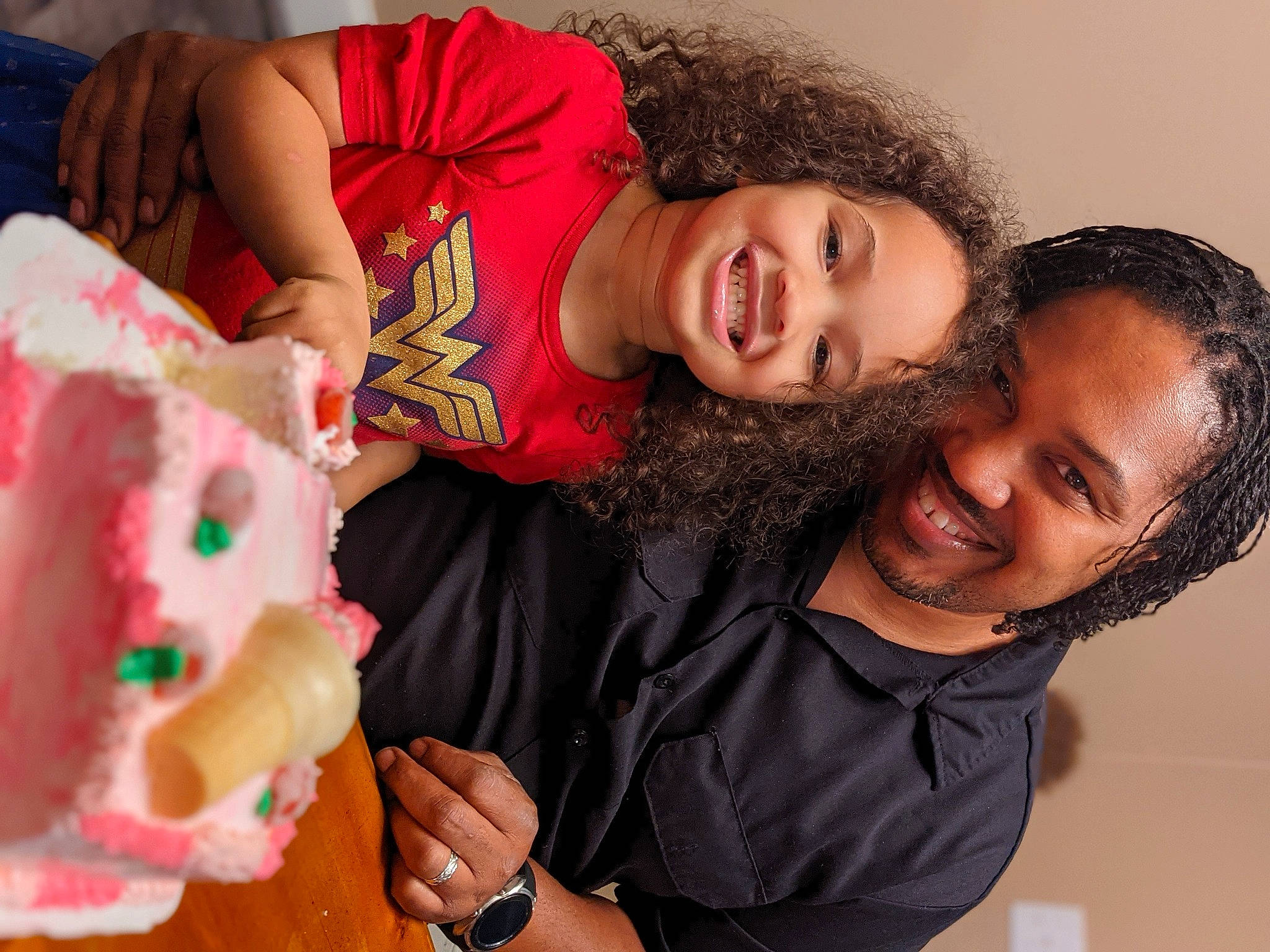 Kataleya is registered to the contest to win money with this photo: baked_goods, black_hair, buttercream, cake, cake_decorating, cuisine, dessert, facial_expression, gingerbread_house, happy, human, icing, ingredient, joy, mouth, person, smile, sugar_cake, sweetness, tooth