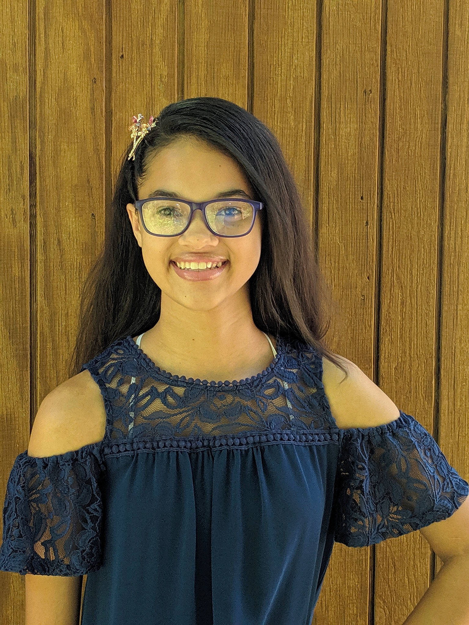 Kamea joined the competition — help win amazing prizes! beauty, black_hair, blue, brown_hair, clothing, cool, dress, eyewear, glasses, hair, hairstyle, joy, lace, lady, long_hair, person, photo_shoot, shoulder, smile, textile