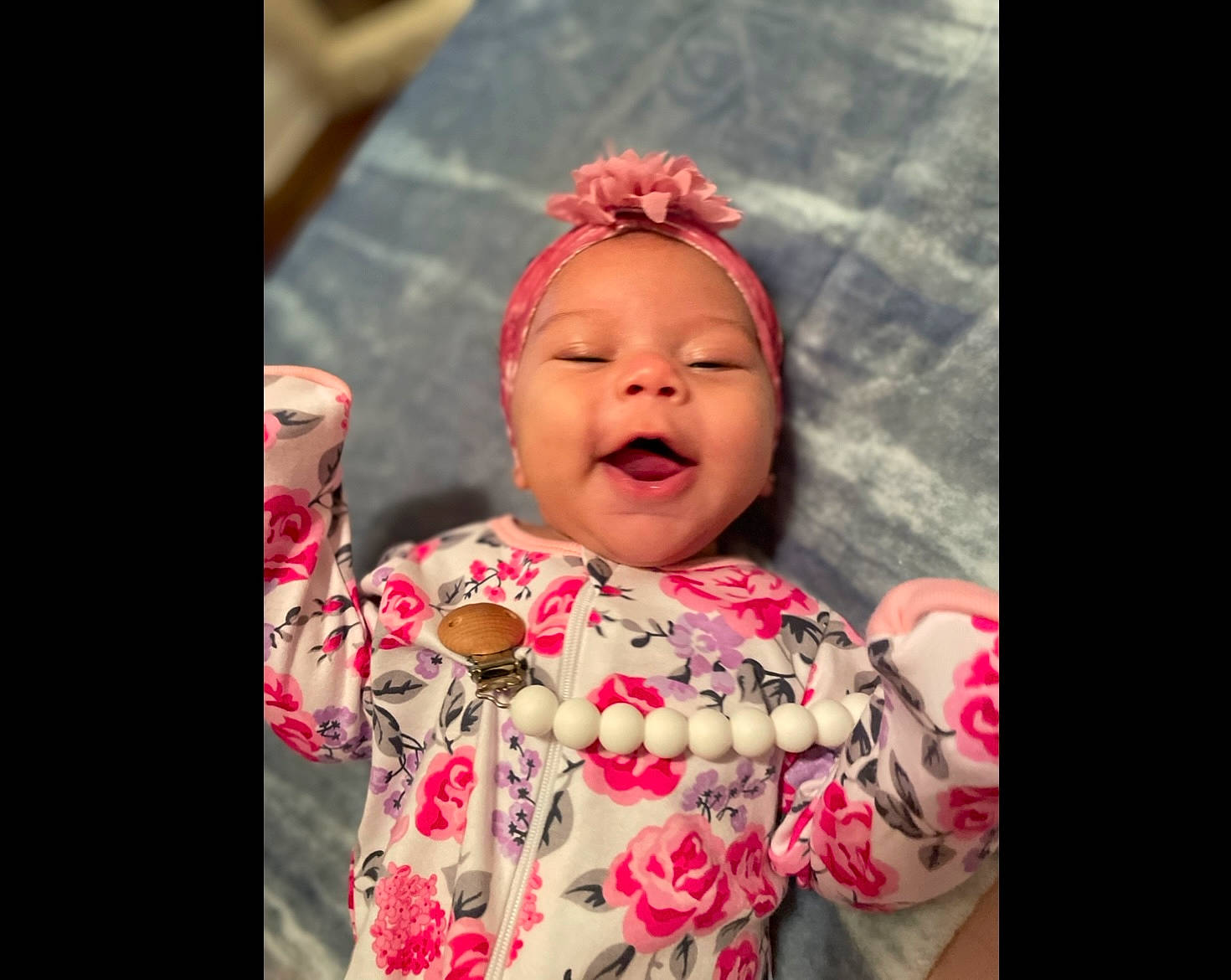 Bentleigh is registered to the contest to win money with this photo: baby, baby_toddler_clothing, child, event, fashion_accessory, flash_photography, fun, happy, headpiece, headwear, iris, jewellery, magenta, pattern, peach, person, petal, pink, plant, sky