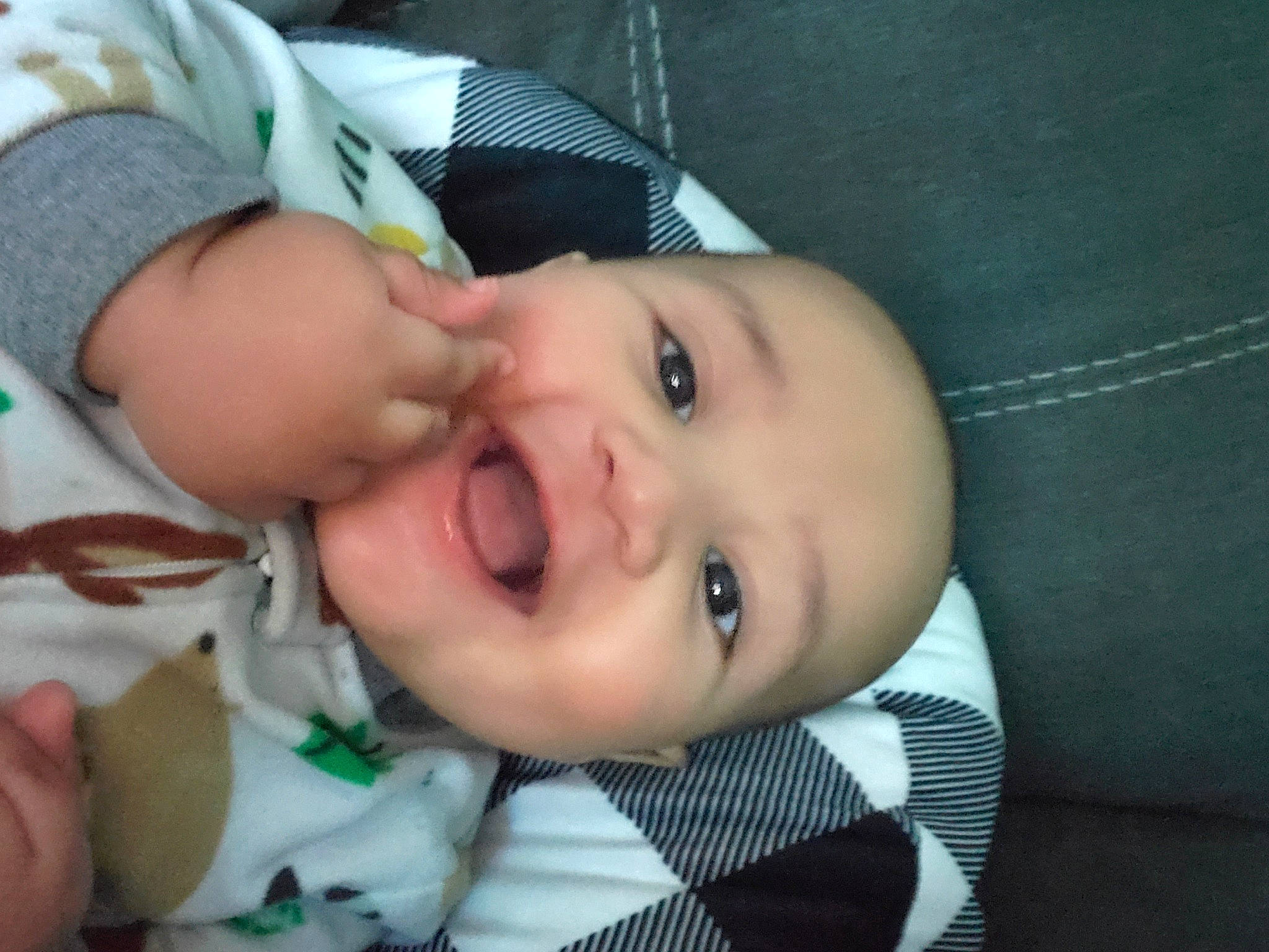 Damian joined the competition — help win amazing prizes! baby, baby_products, baby_toddler_clothing, cheek, child, chin, eye, eyebrow, eyelash, grass, happy, headgear, human_body, iris, lip, mouth, nose, person, skin, smile