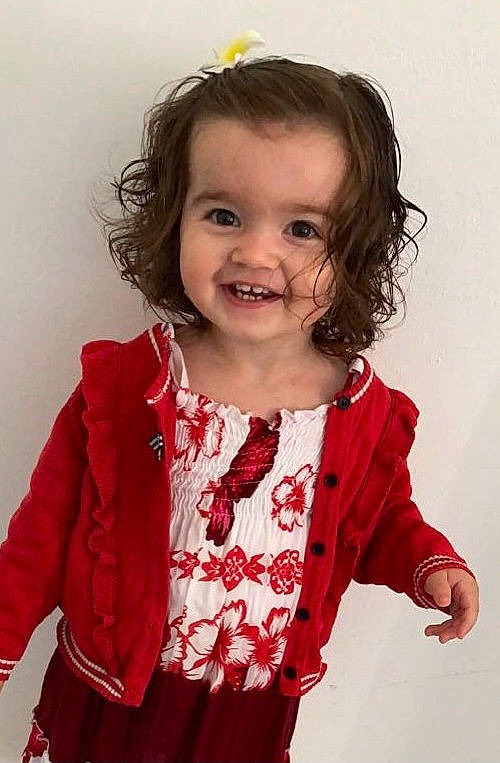 Lizya a rejoint le concours — aidez-le/la à gagner de superbes lots ! cheek, child, child_model, face, gesture, joy, outerwear, person, sleeve, smile, standing, toddler